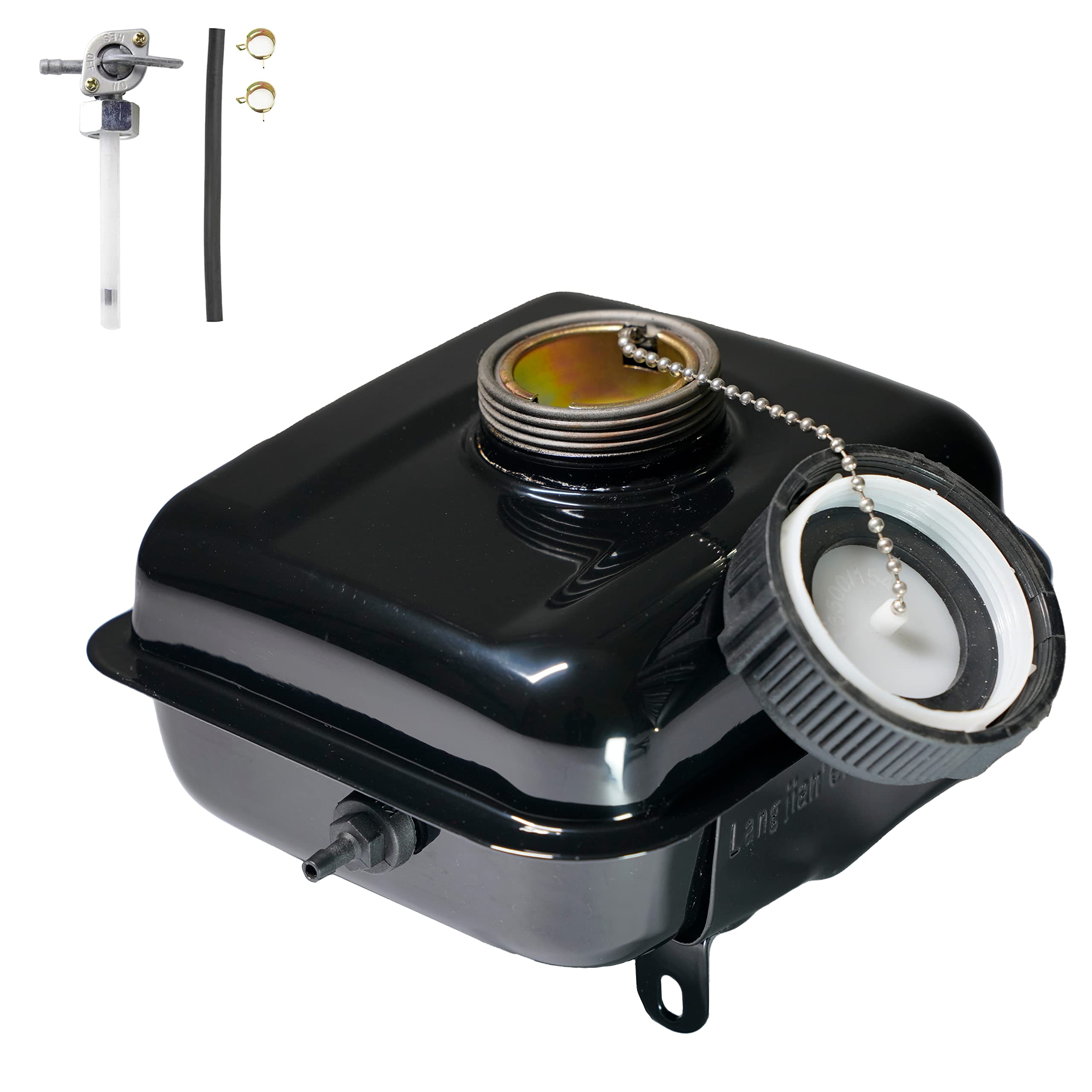 Jmchstore Gas Fuel Tank W/ Side Vent Port For Coleman 98Cc Ck100 Ck100-S Sk100 Kids Go Kart, Screw On Fuel Tank For Realtree Rtk100, Monster / Mega Moto Max Mm-K100 ,154F 3.0 Hp Engine Parts