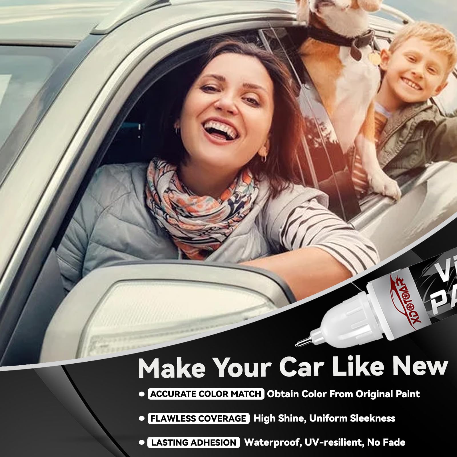 Silver Touch Up Paint For Cars, Color Accurate Car Touch Up Paint, Professional Automotive Paint Scratch Repair, Lasting Auto Sc