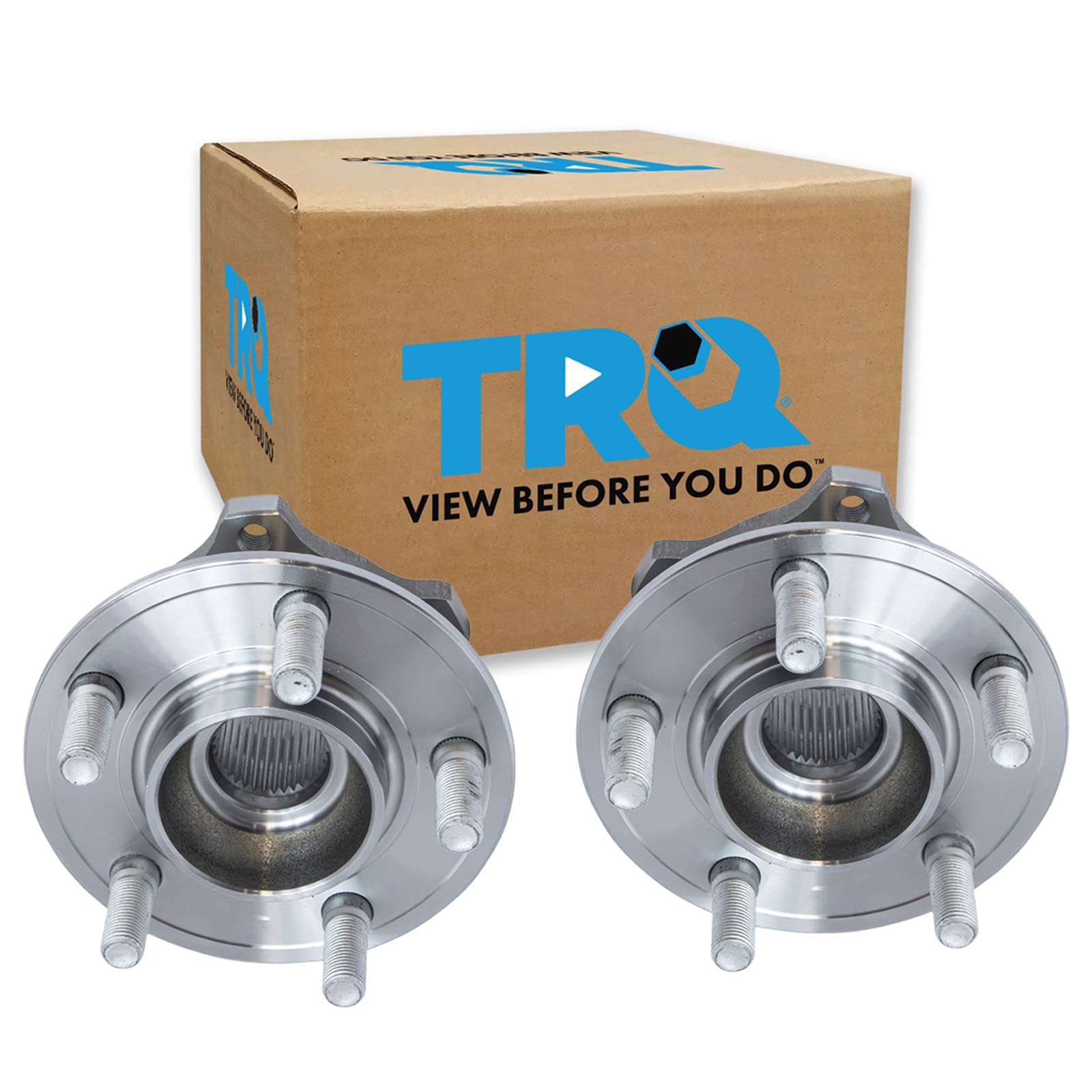 Trq Rear Wheel Hub Bearings Assembly Set Compatible With 2015-2023 Chrysler 300 Dodge Challenger Charger