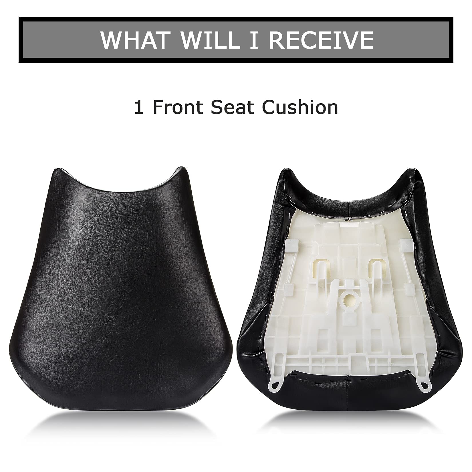 PSLER Front Rider Driver Seat Pillion Cushion for CBR600RR 2005-2006 (Black)