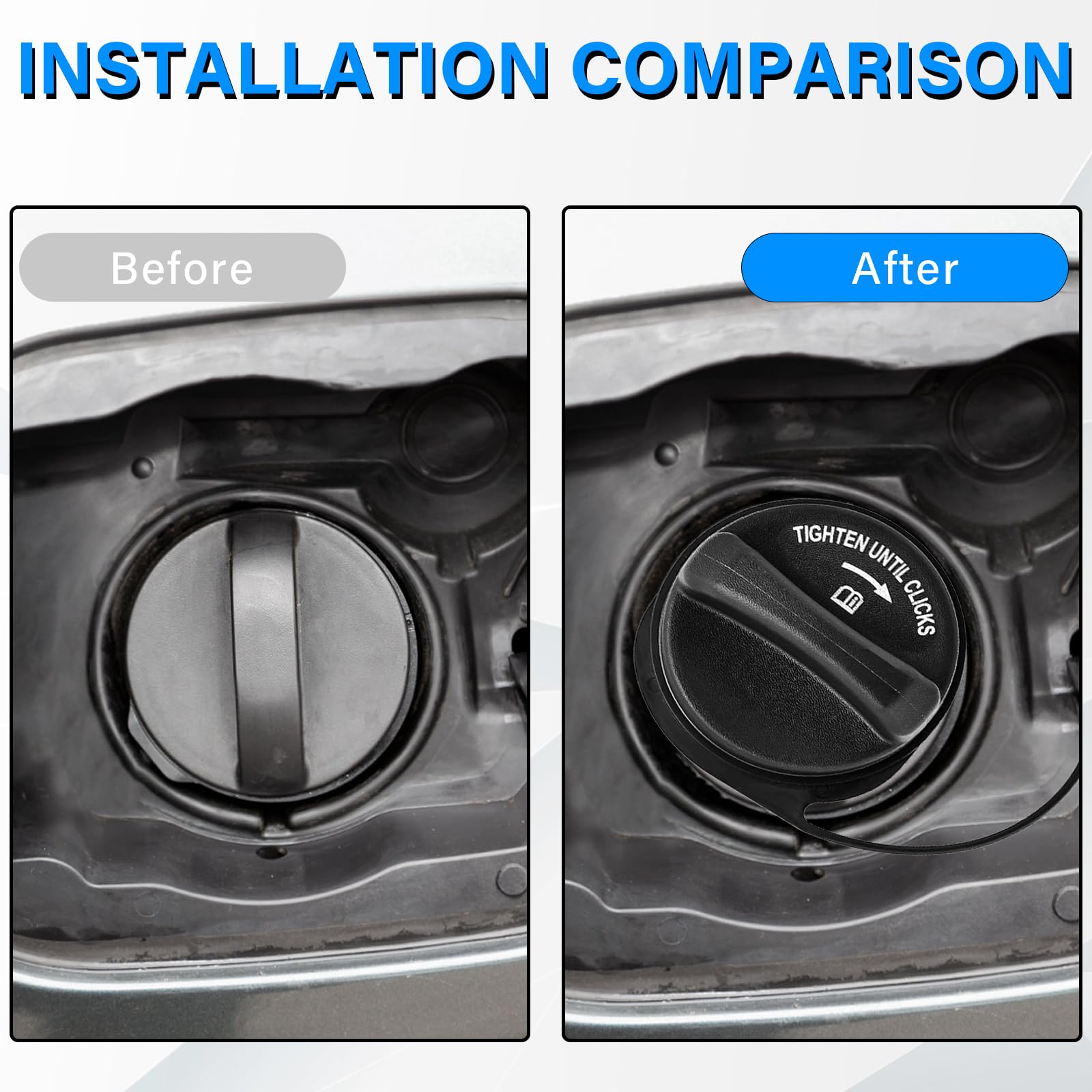 Gas Cap, Fuel Cap 6L2Z-9030-F for Ford 2004-2007 Ford Explorer, Explorer Sport Trac, Five Hundred, Freestyle, Taurus 2004-2007 M