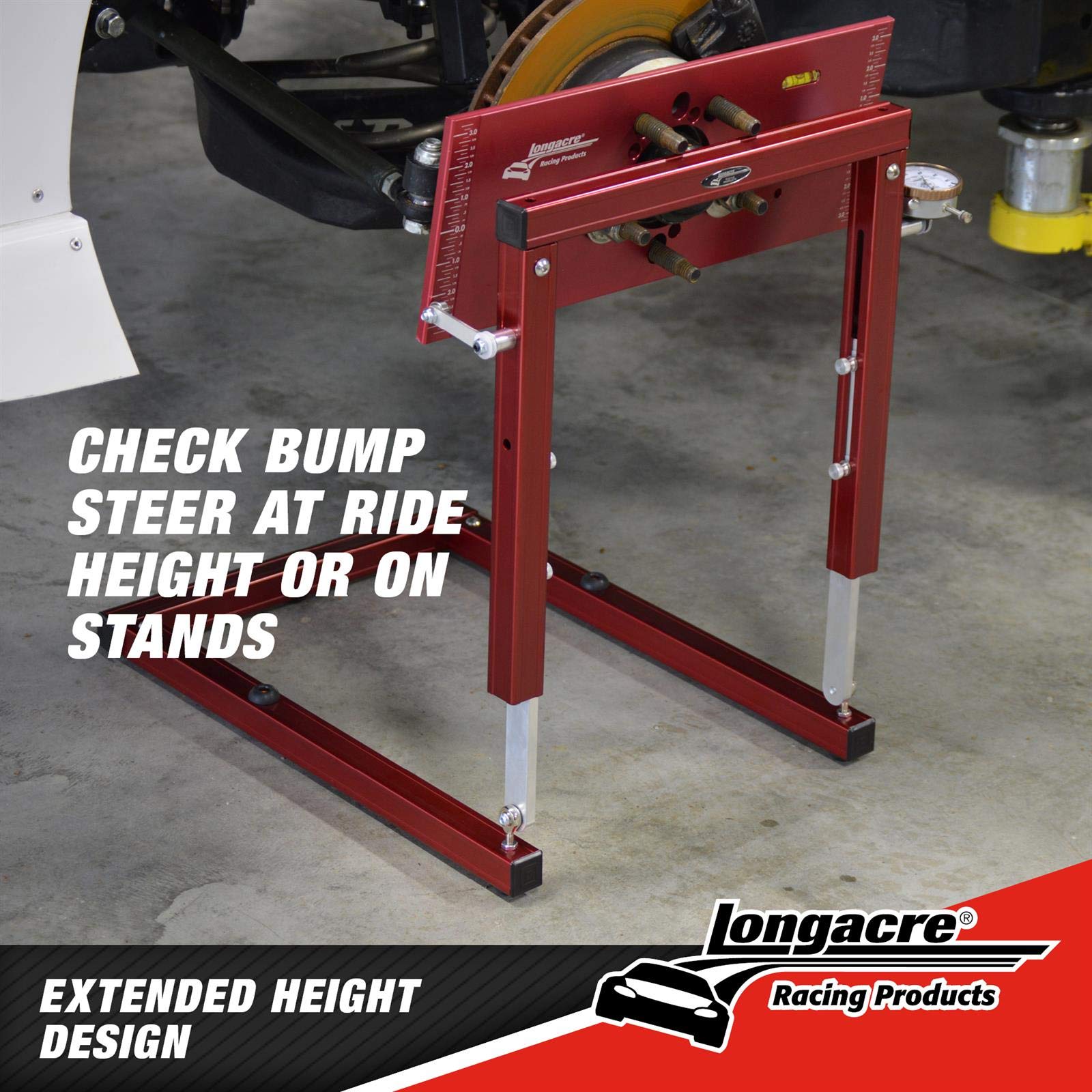 Longacre 52-79005 Precision Bump Steer Gauge W/Billet Plate