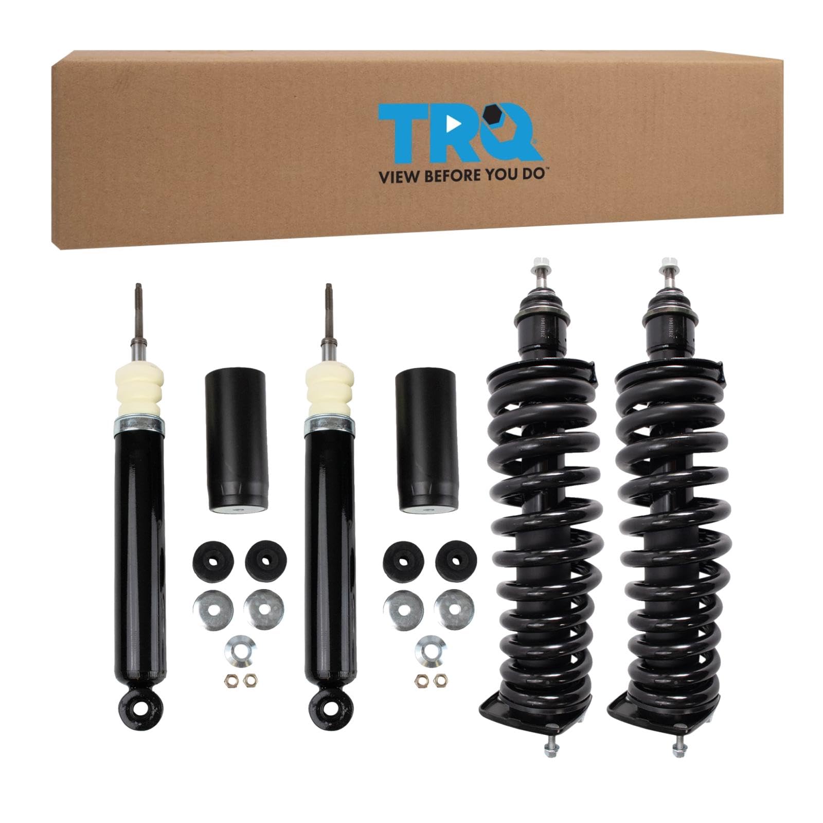Trq Front And Rear Complete Strut Assembly & Shock Absorber Kit Shock & Spring Strut Assembly Compatible With 1998-2003 Mercedes
