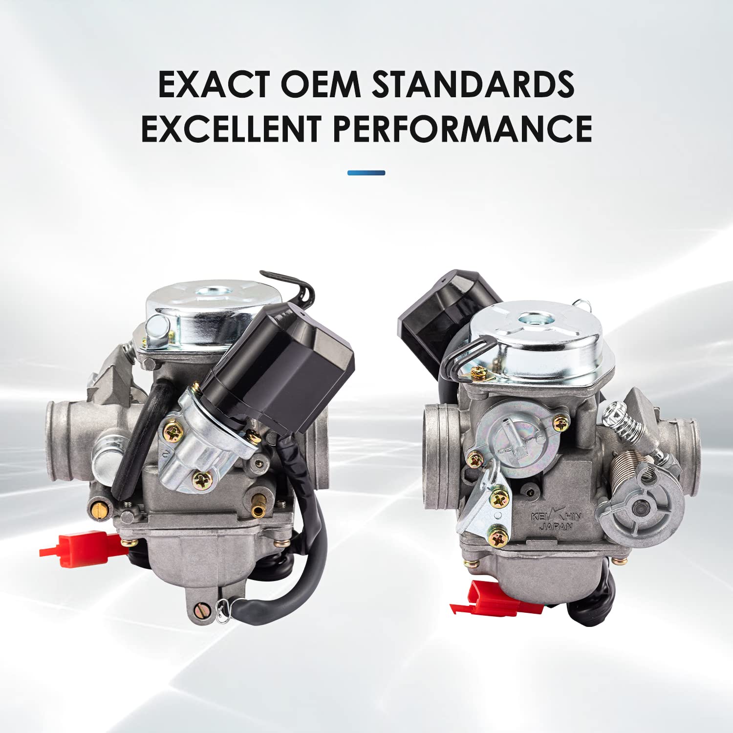 Gy6 Carburetor 150Cc For 4 Stroke 125Cc 152Qmj 157Qmj Engines Electric Choke Motorcycle Scooter 24Mm Pd24J Carb With Intake Manifold