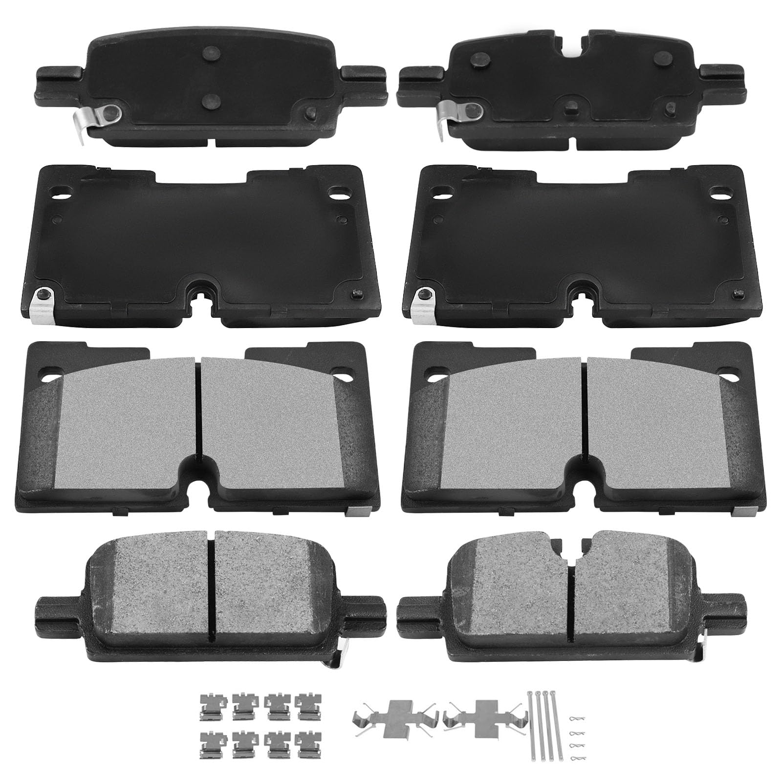 Automuto 8Pcs Front & Rear Ceramic Brake Pads Set D2173 D2174 For Cadillac Escalade21-22,For Chevrolet Silverado 1500 19-22/For
