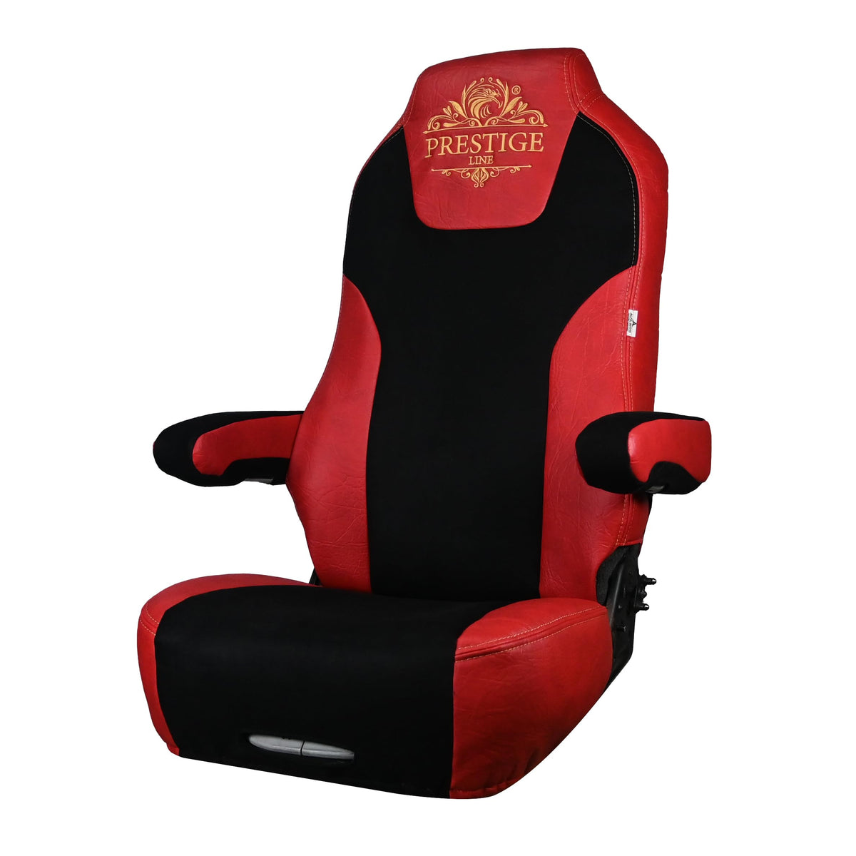 ALFA-WAYS Truck Seat Cover fits Kenworth T680, T880, W990, Seat Cover for Truck Cover in eco-Leather, Heavy Duty for Trucks (RED
