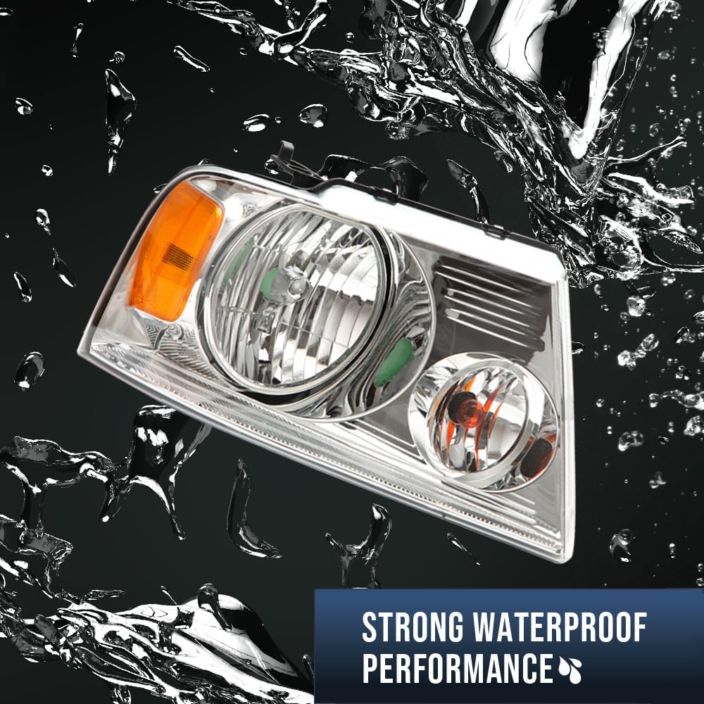 G-Plus Headlights, Compatible With 2004-2008 Ford F150, Compatible With 2006-2008 Lincoln Mark Lt(Not Fit For 2004 F150 Heritage