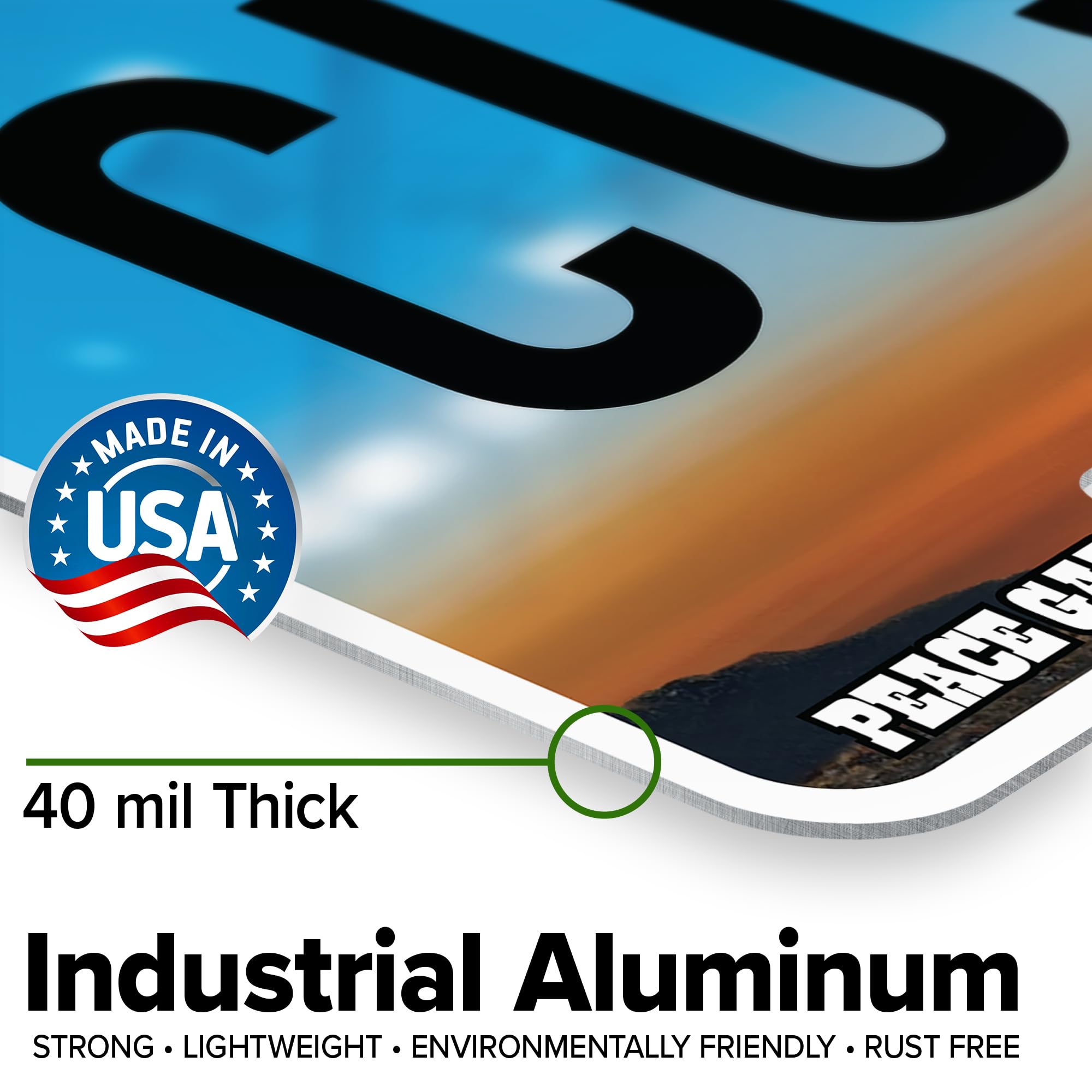 Custom North Dakota License Plate, Personalized License Plates For Car, 6X12 Inch, Rust-Free Fade Resistant Aluminum, Usa Made B