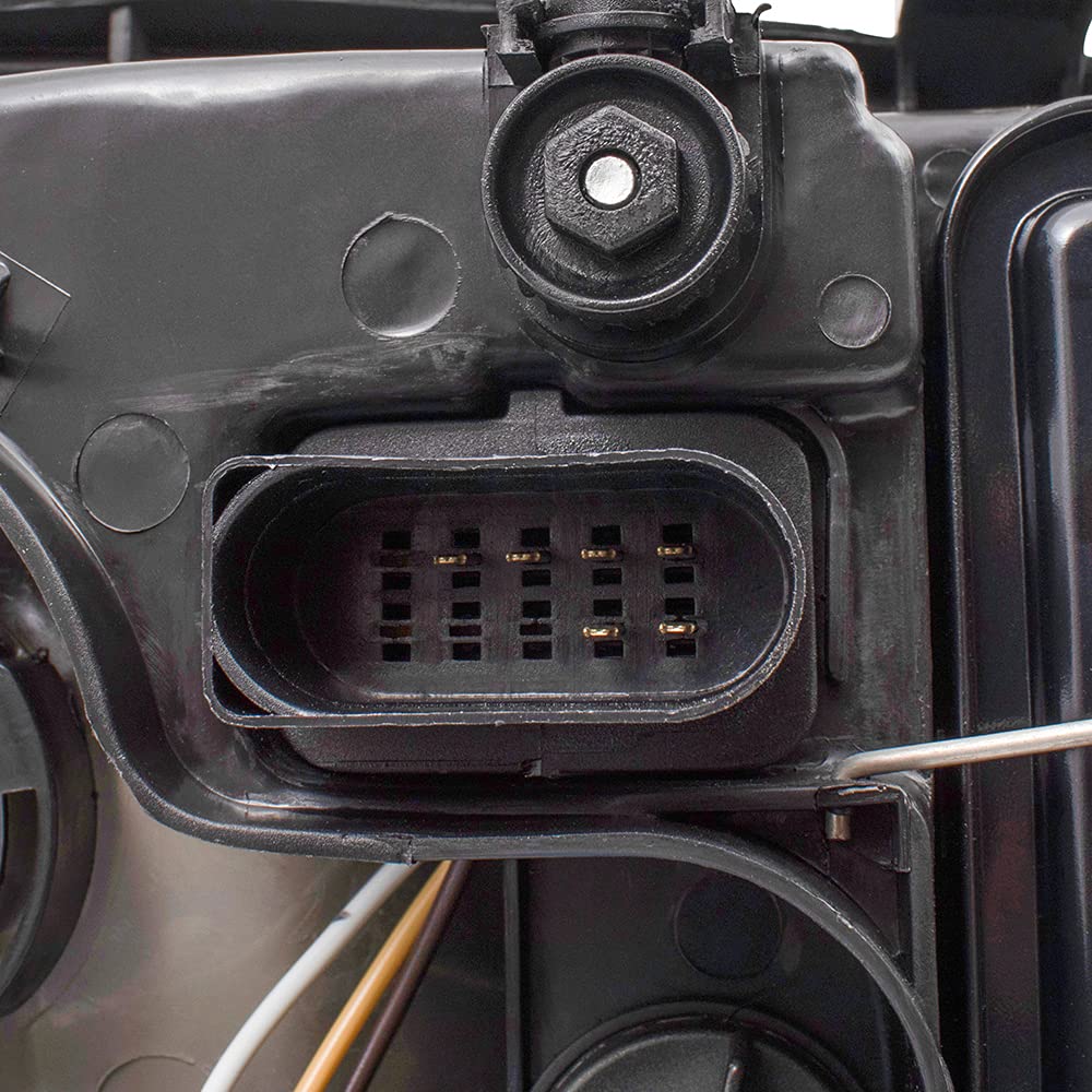 Brock Replacement Driver and Passenger Side Halogen Combination Headlight Assemblies Compatible with 2002-2005 A4 Generation 4 From VIN 2108642 without Fog Lights 1J5941017BJ VW2503125