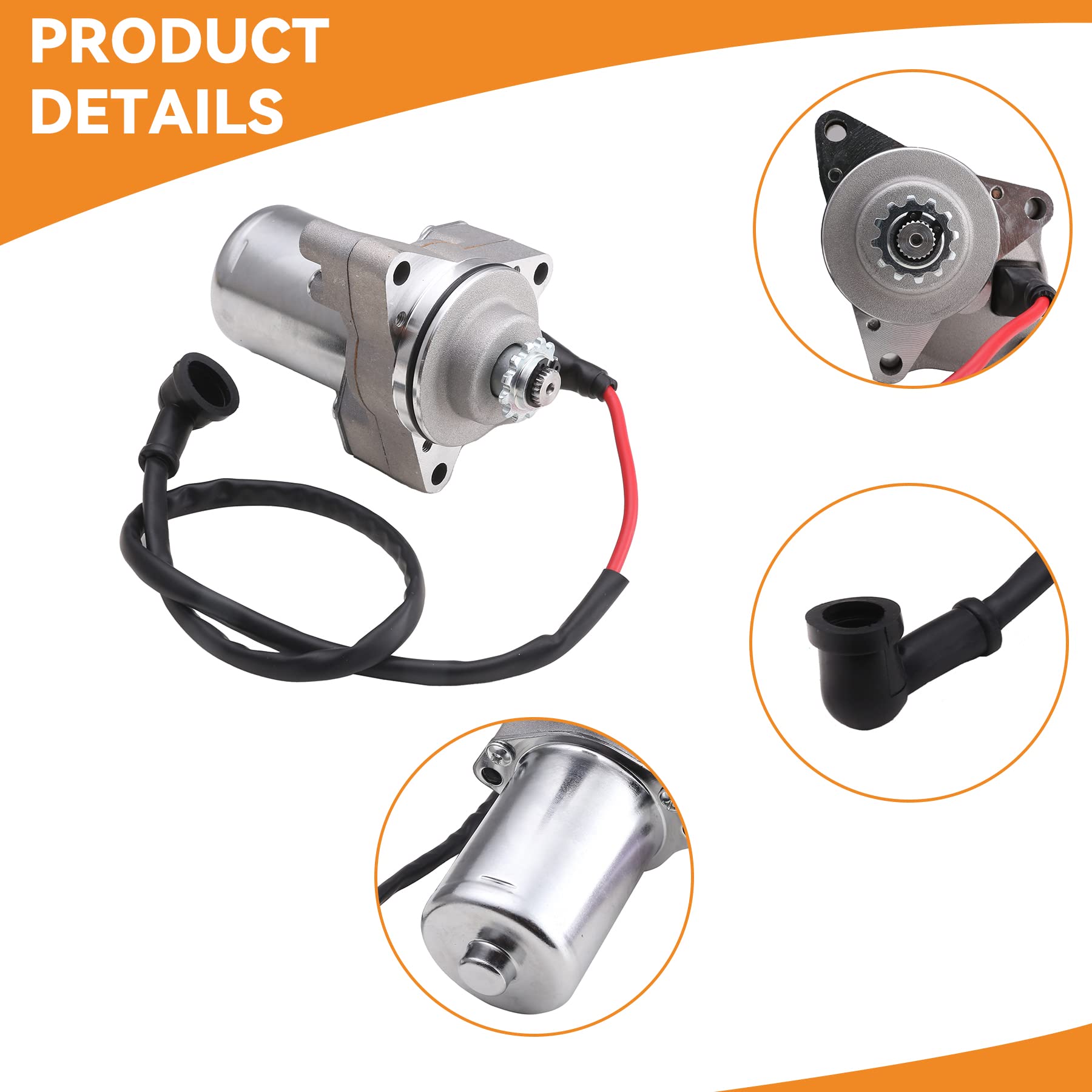 Stylemafia 3 Bolt Starter Motor Starter Solenoid Relay fit for 50cc 70 cc 90cc 100cc 110cc 125cc 4 Stroke Quad Wheelers ATVs Tao