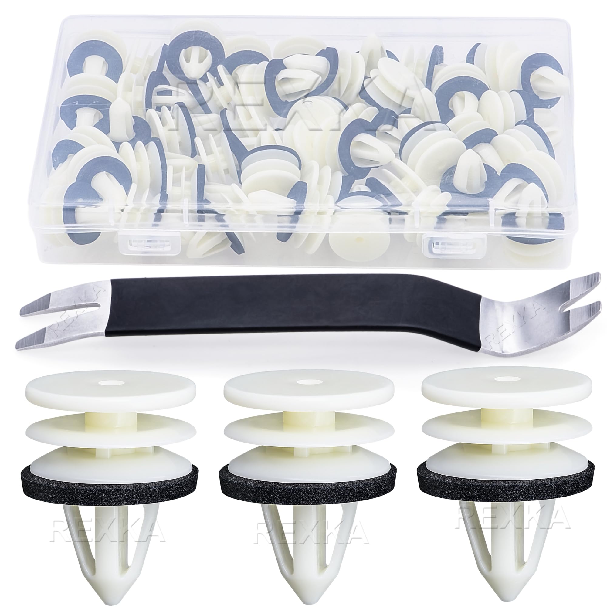 Rexka 31Pcs Door Trim Panel Retainer Clip 11519031 Compatible With Gm Chevrolet Hummer H2 Equinox Camaro Gmc Terrain Cadillac At