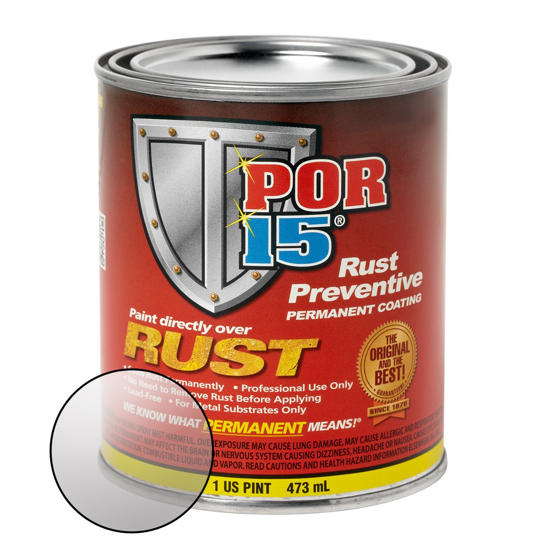 Por-15 Rust Preventive Coating, Stop Rust And Corrosion Permanently, Anti-Rust, Non-Porous Protective Barrier, 16 Fluid Ounces, Clear