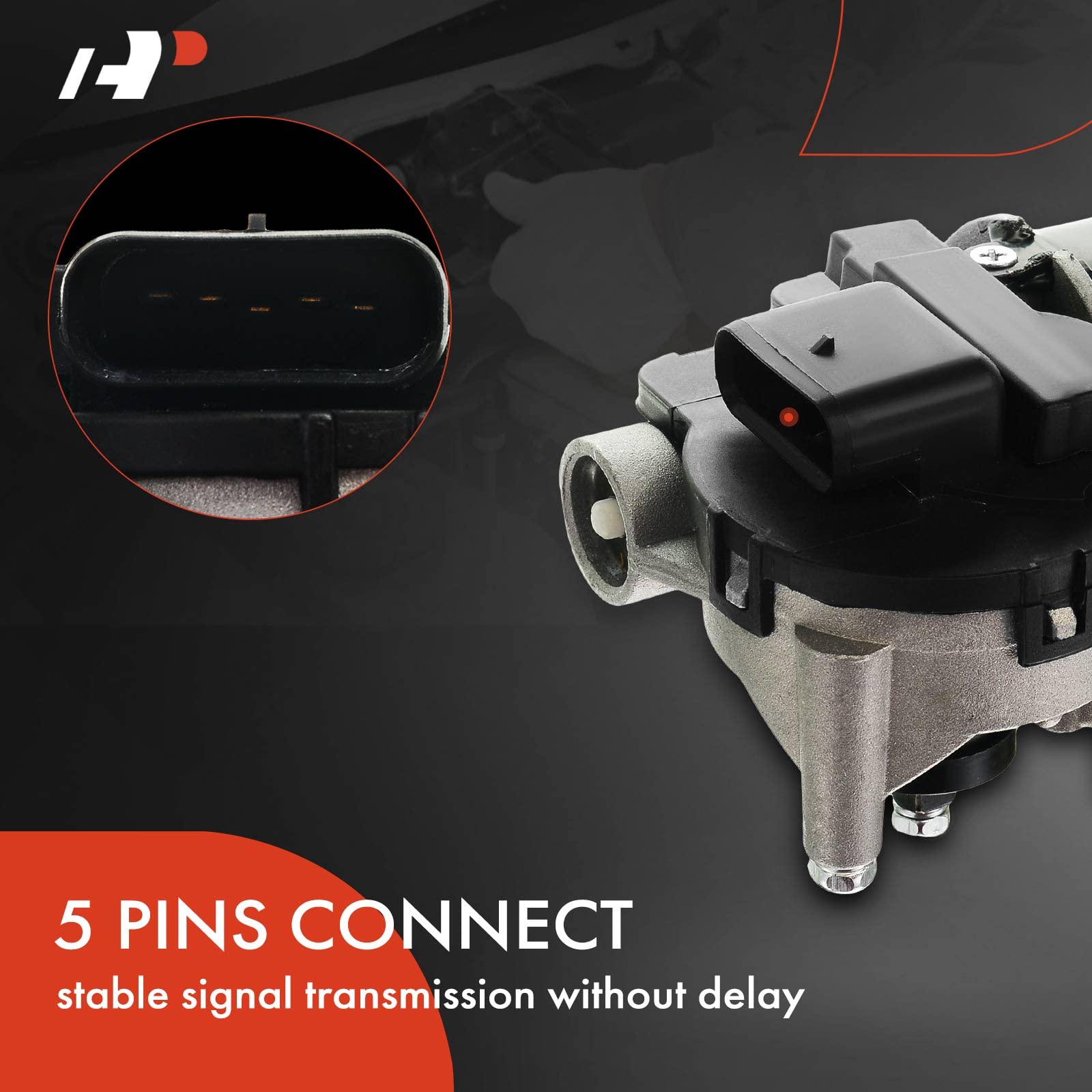 A-Premium Front Windshield Wiper Motor Without Washer Pump Compatible With Ford, Lincoln, Mazda, Jaguar & Mercury Models - F-150, F-250, Explorer, Escape, Taurus, Navigator, Continental & More, 5-Pins