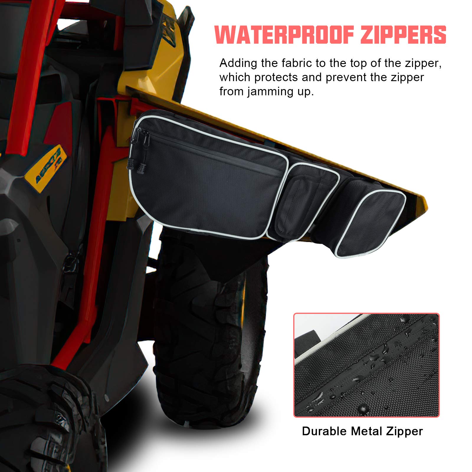 Sunpie Can Am Maverick X3 Door Bags Side Door Storage Bags Compatible With Can Am Maverick X3 Front Upper Door 2017 2018 2019 2020 2021 2022 2023 2024 All Models, Can Am Maverick X3 Accesstories Bags