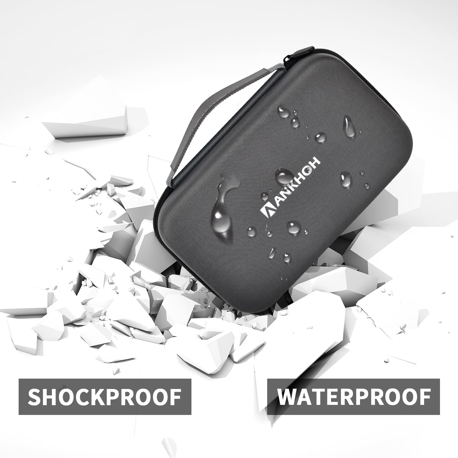 Ankhoh Carrying Case Compatible With Nexpow Car Jump Starter, 1500A Peak 12800Mah Battery Starter Q10S/ T11Storage Box Holder Fo