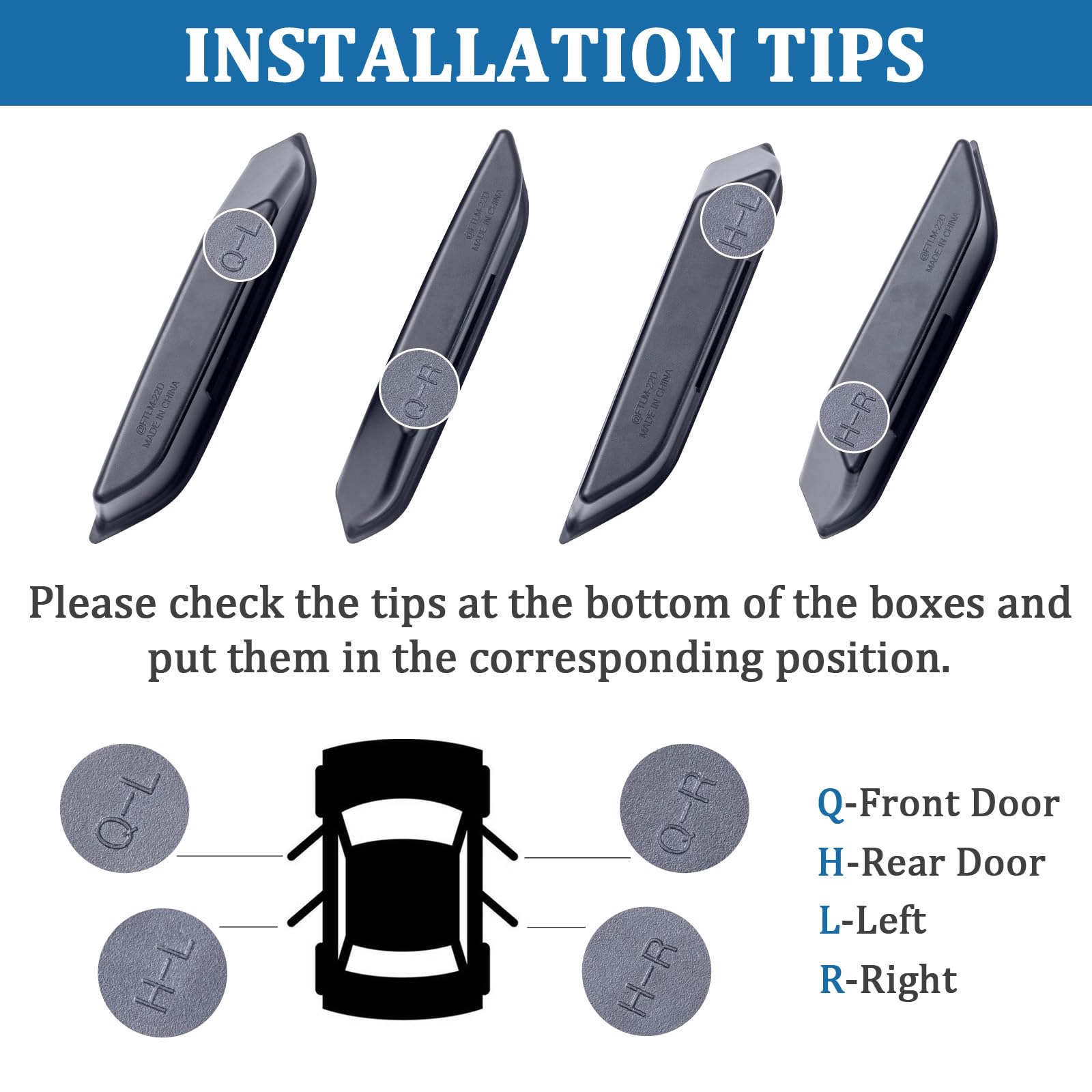 TOPINSTALL 4 Door Handle Storage Box Compatible with Ford Bronco 2021-2025 Accessories, Phone Holder Front and Rear Door Grab Ha