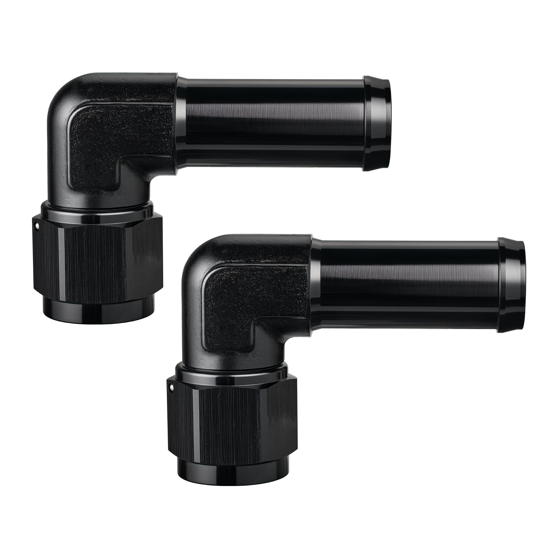 EVIL ENERGY 10AN Female to 3/4'' Barb Hose Fitting 90 Degree Swivel 2PCS