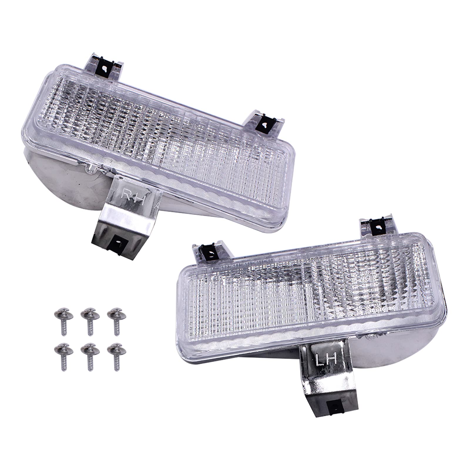 1409Kmt C10 Turn Signal Park Lights Front Compatible With 1981-1982 Chevy Gmc Pu Blazer Jimmy (Set Of 2)