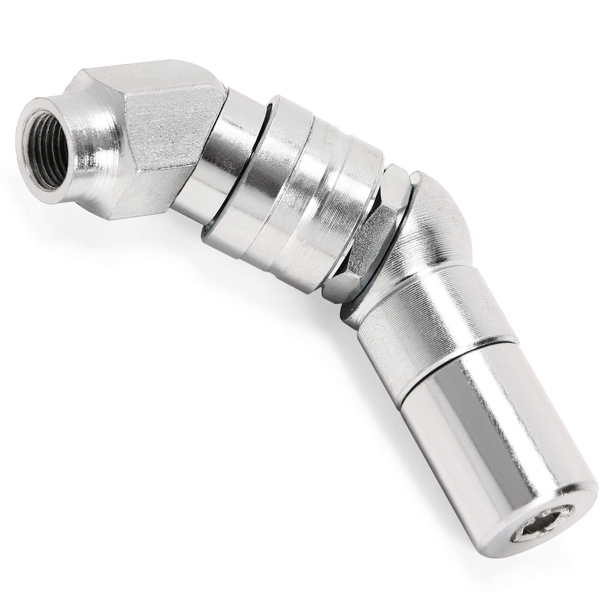 Powerbuilt 648759 Swivel Coupler With 360 Degree Rotation, Silver
