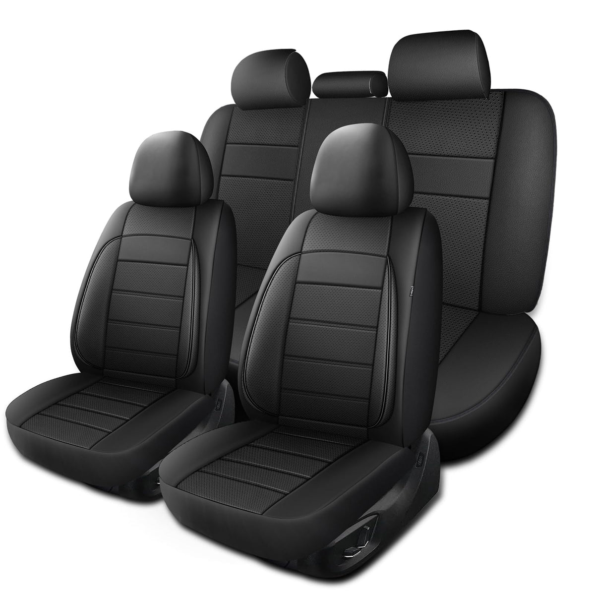 HChengkikz Leather Seat Covers, Breathable and Comfortable 3D Foam Back Support WBCARB0DCVMKJQJ