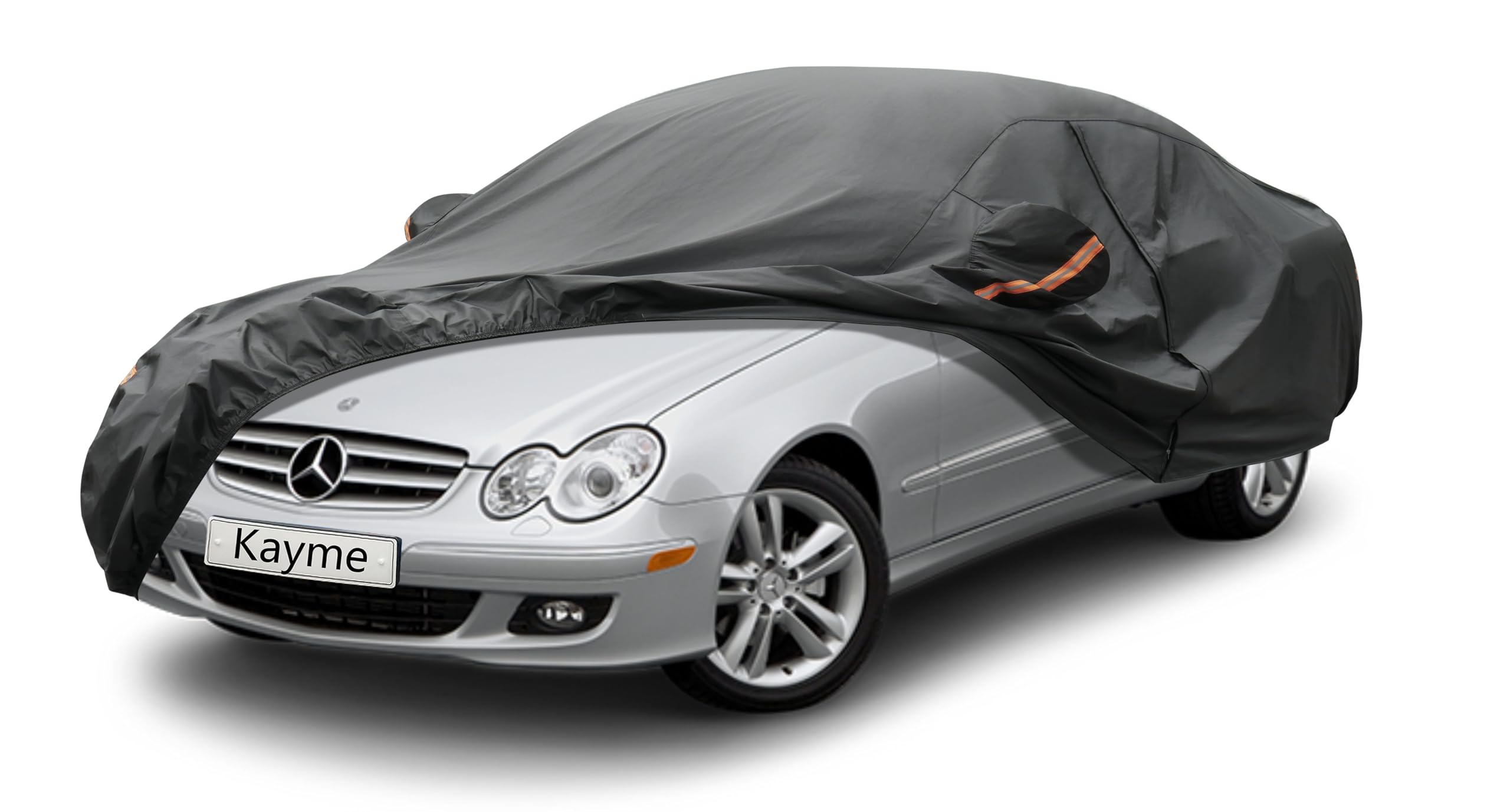 Kayme 7 Layers Car Cover Custom Fit For Mercedes Benz Clk 200 280 320 350 430 500 (1997-2024) Waterproof All Weather For Automob