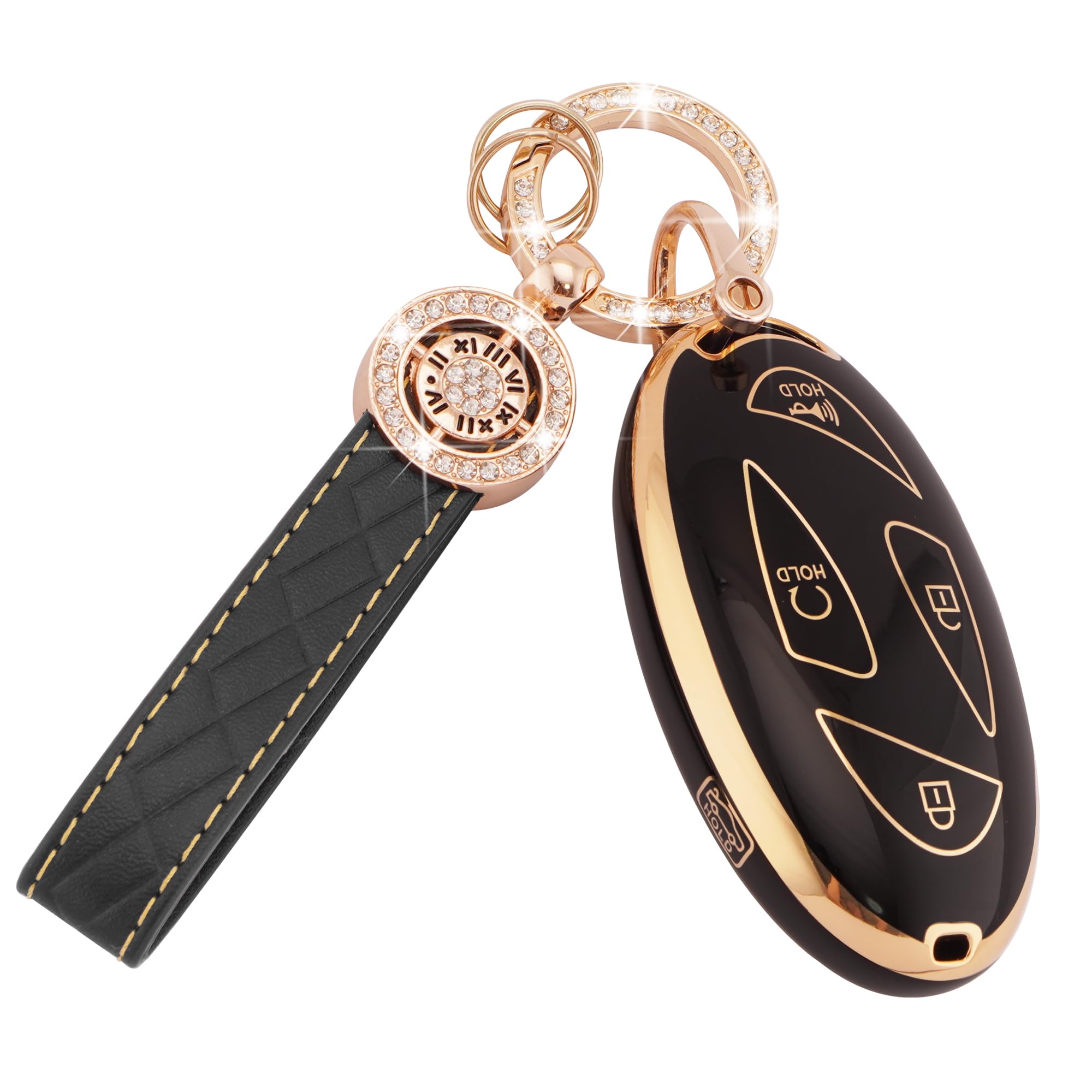 Ekala For Hyundai Ioniq 6 Key Fob Cover, 5 Buttons Key Shell Compatible With 2023 2024 Hyundai Ioniq 6 Grandeur Gn7 Kona Key Fob