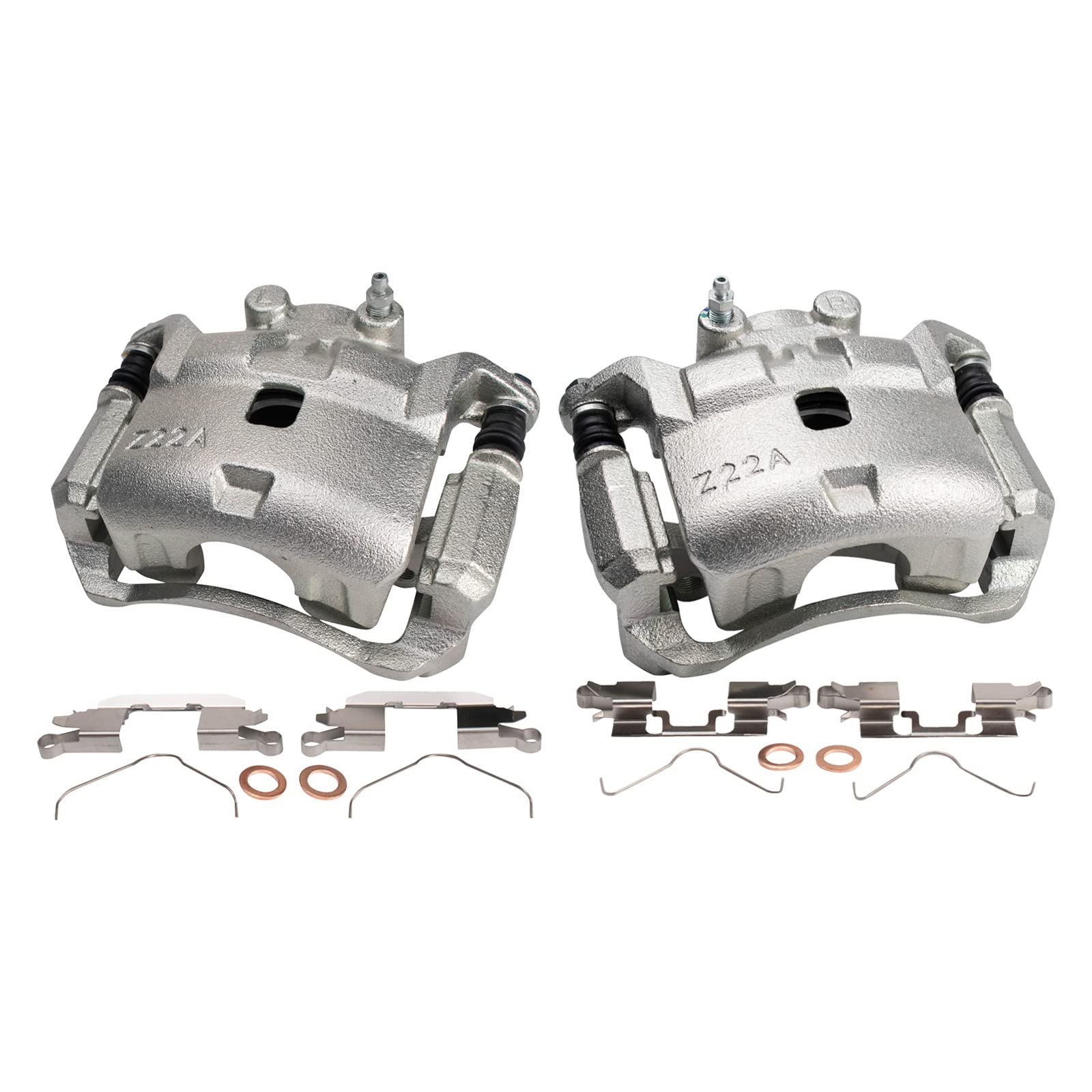 Trq Front Brake Caliper Set Compatible With 2012-2019 Nissan Versa 2014-2019 Versa Note