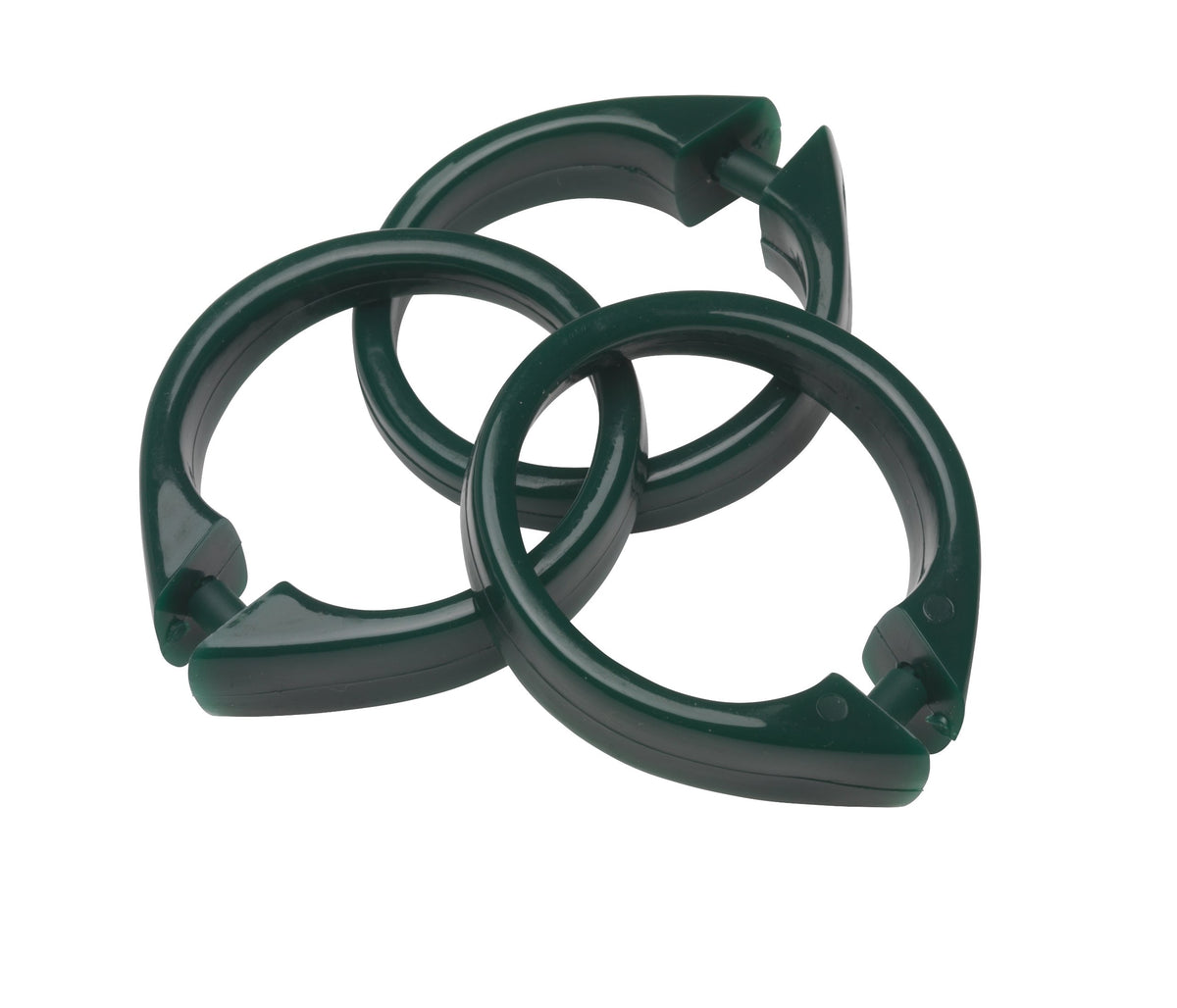 Carnation Home Fashions 'Snap Plastic Shower Curtain Hooks, Evergreen