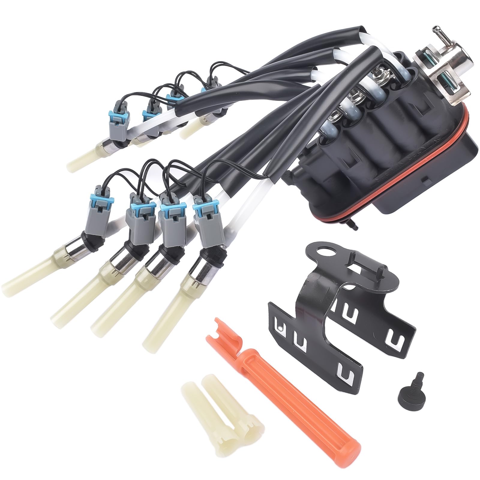 TEKKOAUTO FJ504 Spider Fuel Injector Kit Compatible with GMC Chevy Express 5.0L Pickup Cadillac Escalade 5.7l V8 25340347 171141