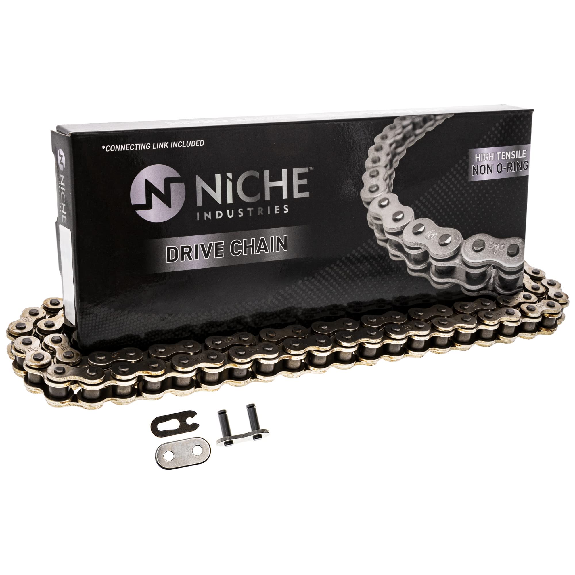 Niche 530 Drive Chain 120 Links Standard Non O-Ring With Connecting Master Link