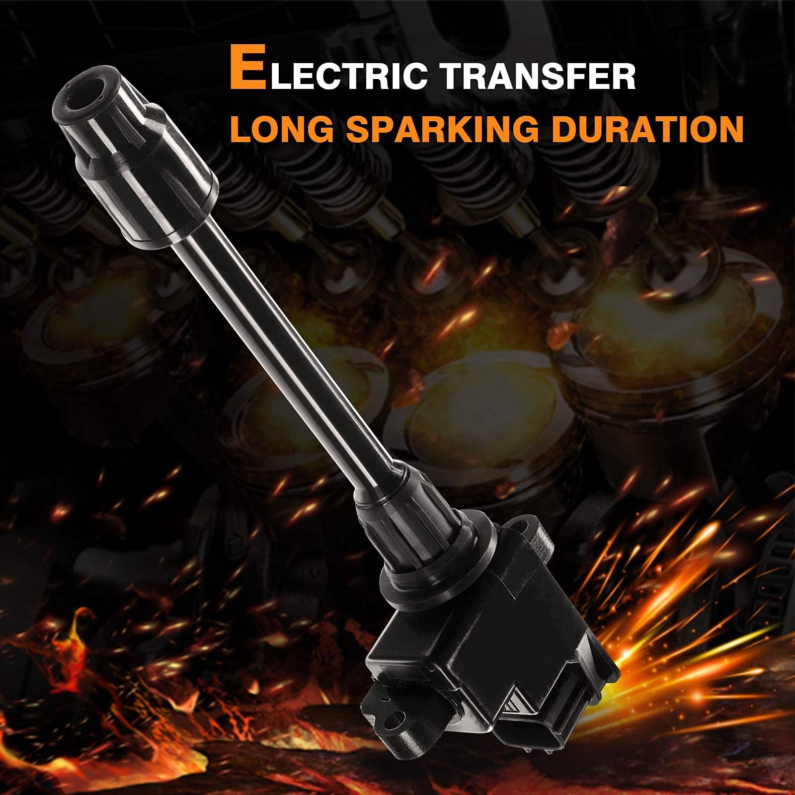 A-Premium Engine Ignition Coil Pack Compatible With Nissan Maxima 1995-1999 & Infiniti I30 1996-1999, V6 3.0L, Rear Bank