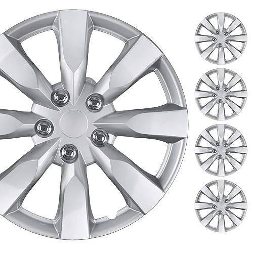 Bdk Hubcaps Wheel Covers For Toyota Corolla 16    - Four (4) Pieces Corrosion-Free & Sturdy - Full Heat & Impact Resistant Grade