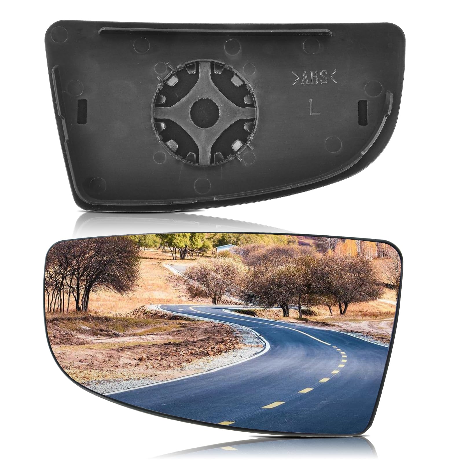 TOP-MAX Driver Left Side Lower Mirror Glass fit Ford Transit T150 250 350 2015 2016 2017 2018 2019 2020 2021 2022 2023 MK8, Left