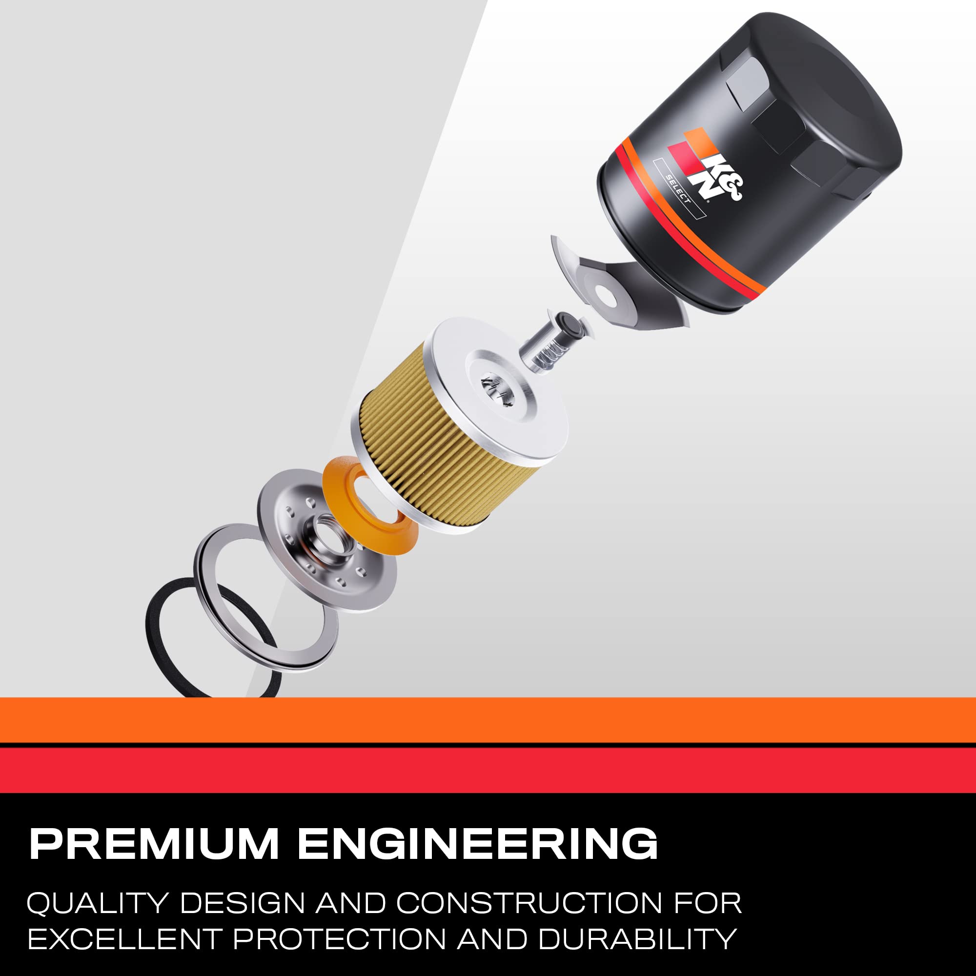 K&N Select Oil Filter: Designed to Protect your Engine: Fits Select HYUNDAI/KIA/SUBARU/HONDA Vehicle Models (See Product Descrip