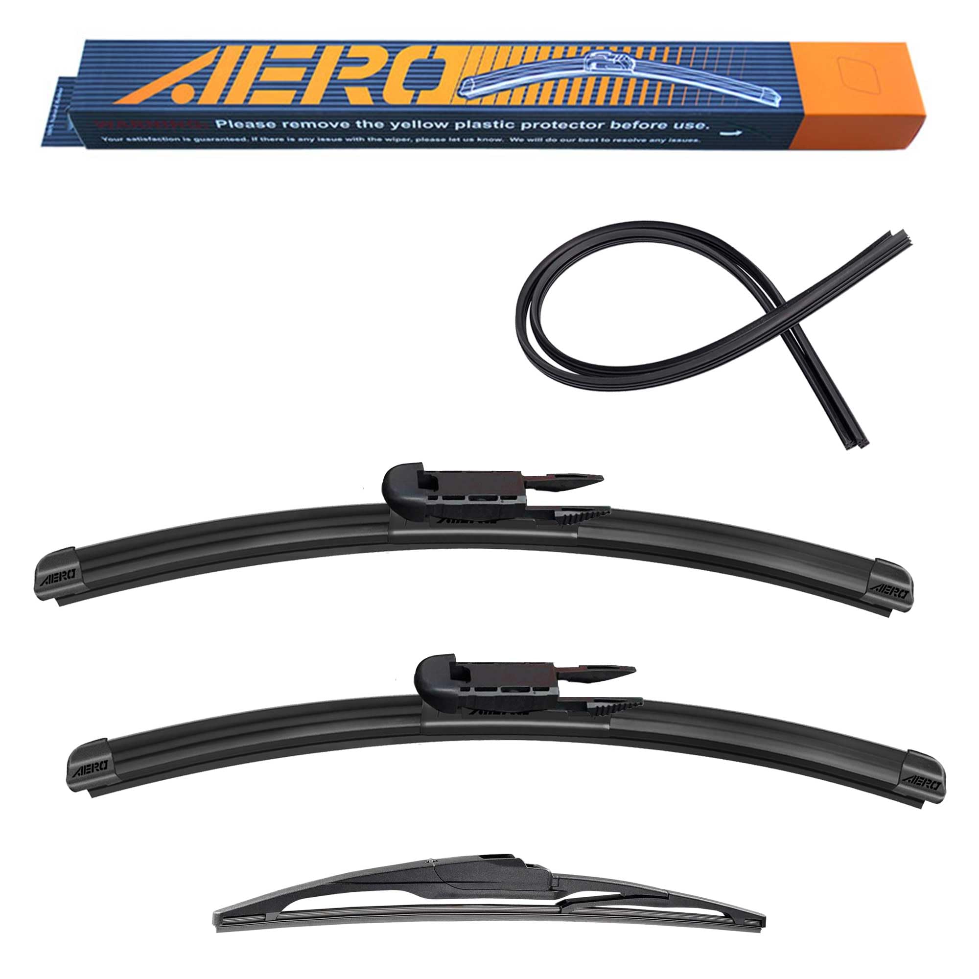 Aero Wipers Replacement For Ford Escape 2012 2011 2010 2009 2008, 20''+20'' Front + 12'' Rear, Premium All-Season Windshield Wip