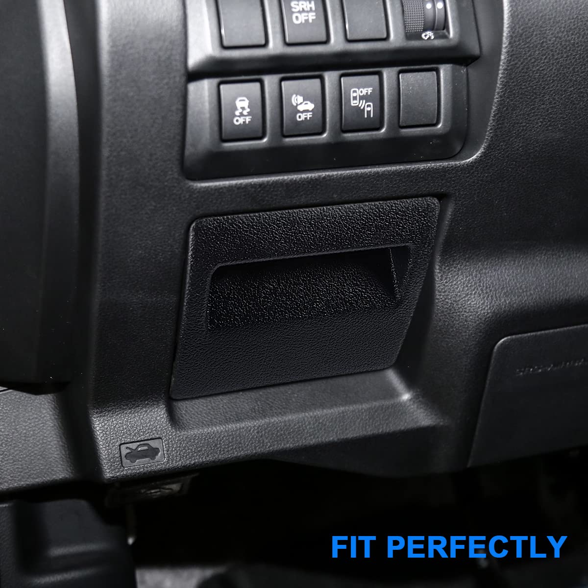 Auovo Fuse Box Coin Container Storage Tray Compatible With Subaru Crosstrek Impreza Xv Forester Legacy Outback Wrx Sti Ascent Accessories Abs Interior Inner Trim (Orange Red Black)