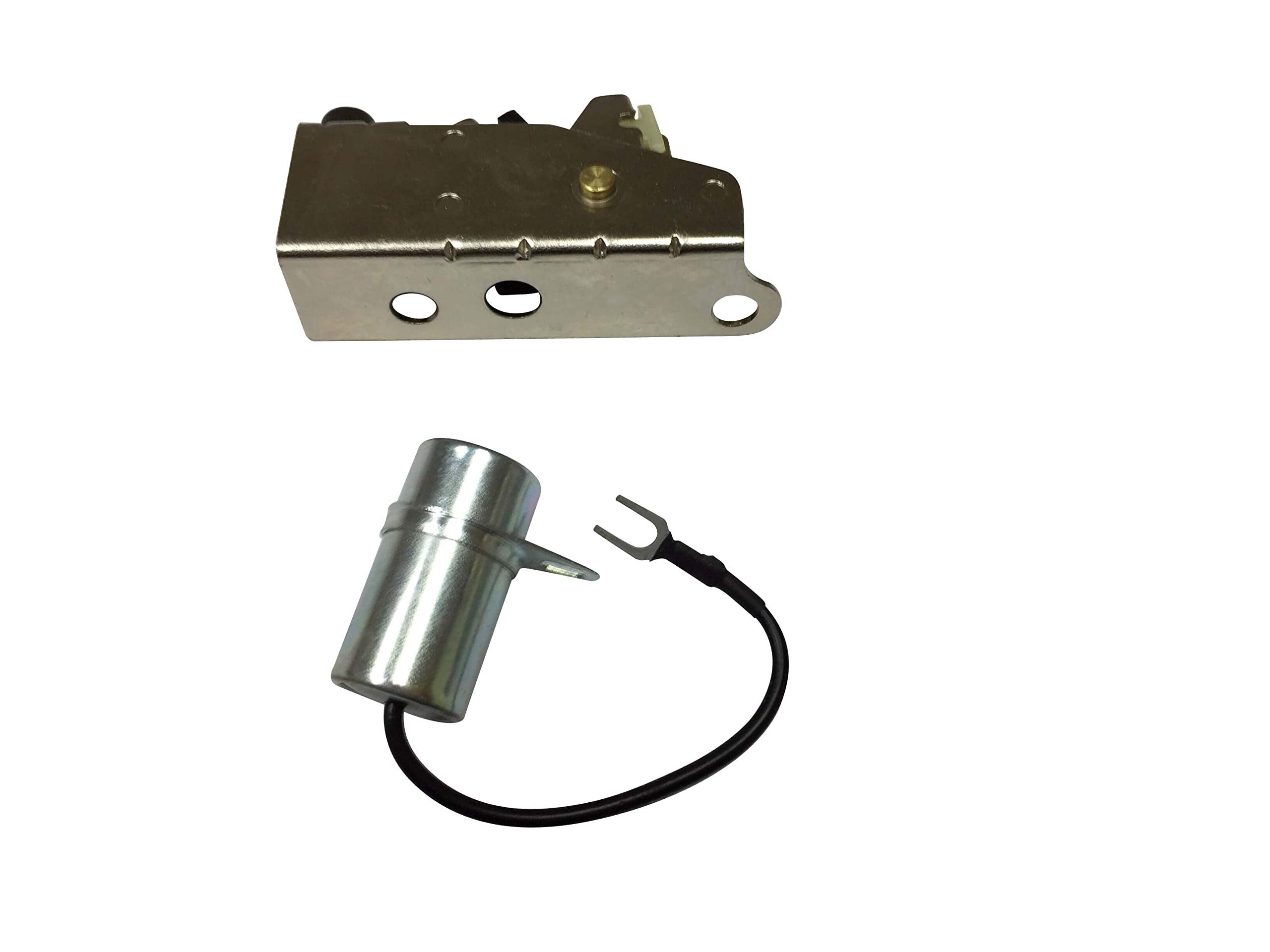 ENGINERUN 160-1183 Point & Condenser Ignition Kit Compatible with Onan Cummins John Deer Lawnmower Parts Fits for OEM 160-1183 3