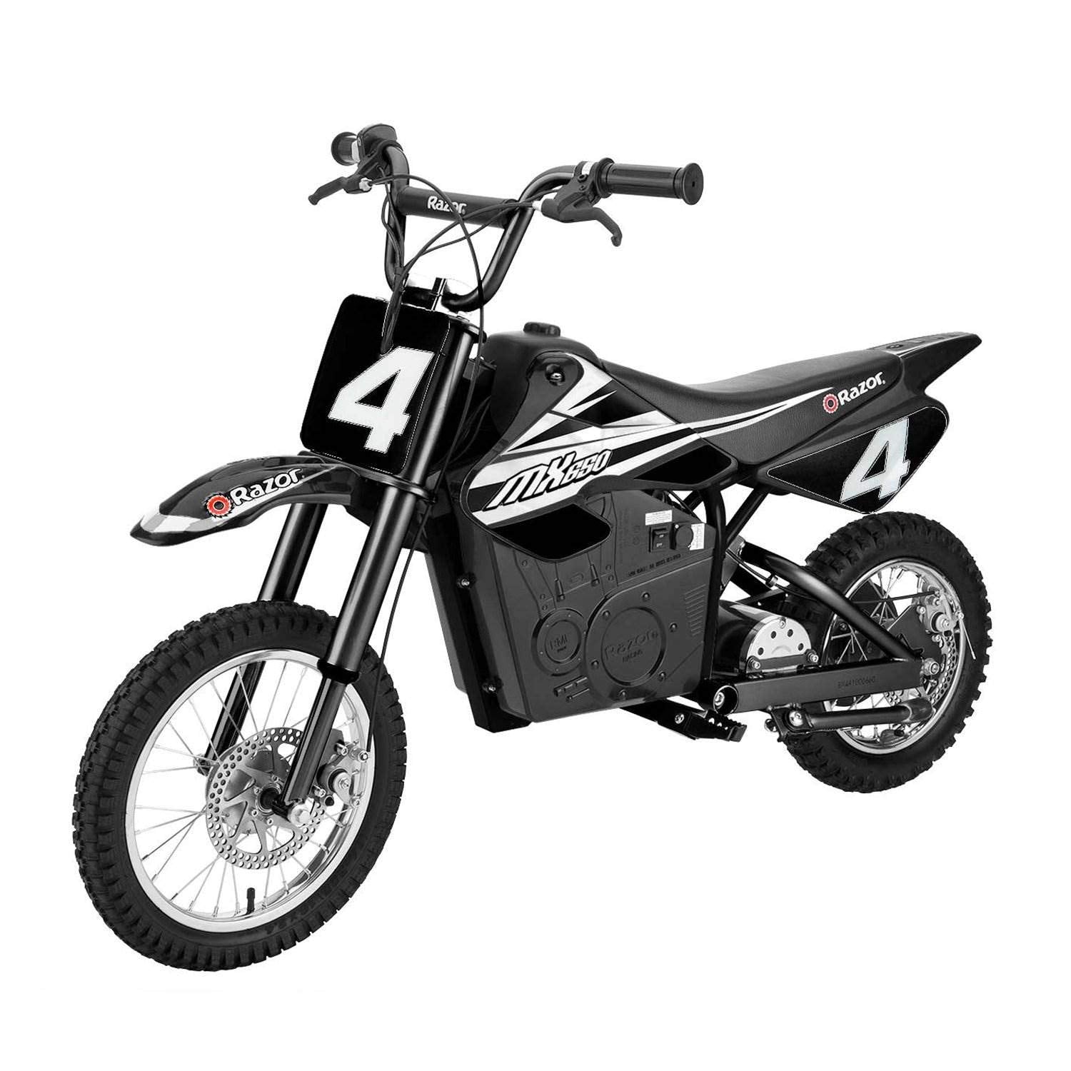 Razor MX650 Dirt Rocket Ride On High-Torque Electric Motocross Motorcycle Dirt Bike, Speeds up to 17 MPH, 1 Orange & 1 Black