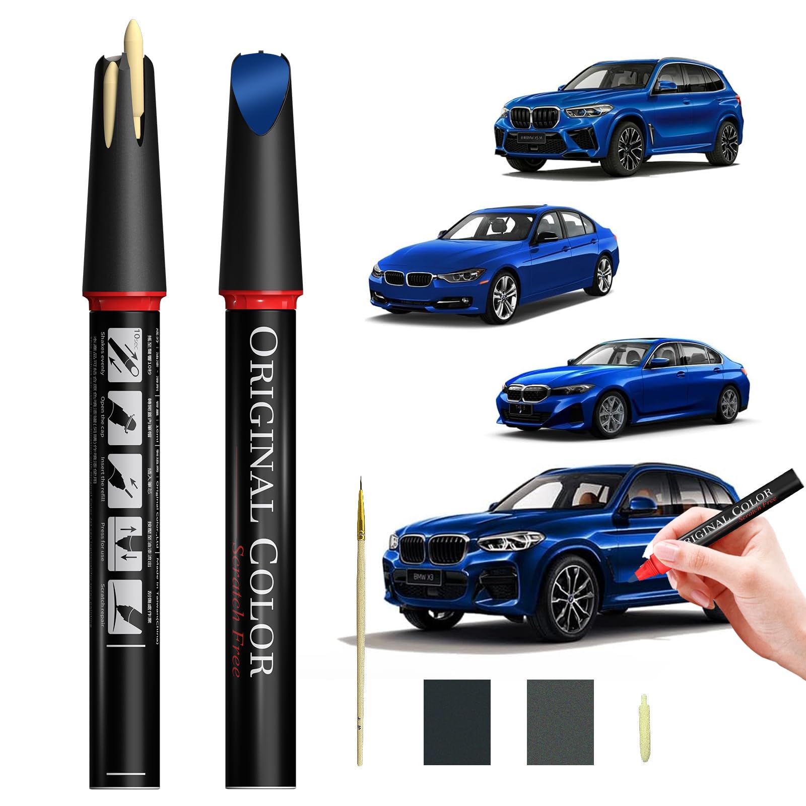 Carhoo C1K Marina Bay Blue Touch Up Paint Suitable For BMW, Genuine Custom Color Absoulutely Without Color Differences (16ml)