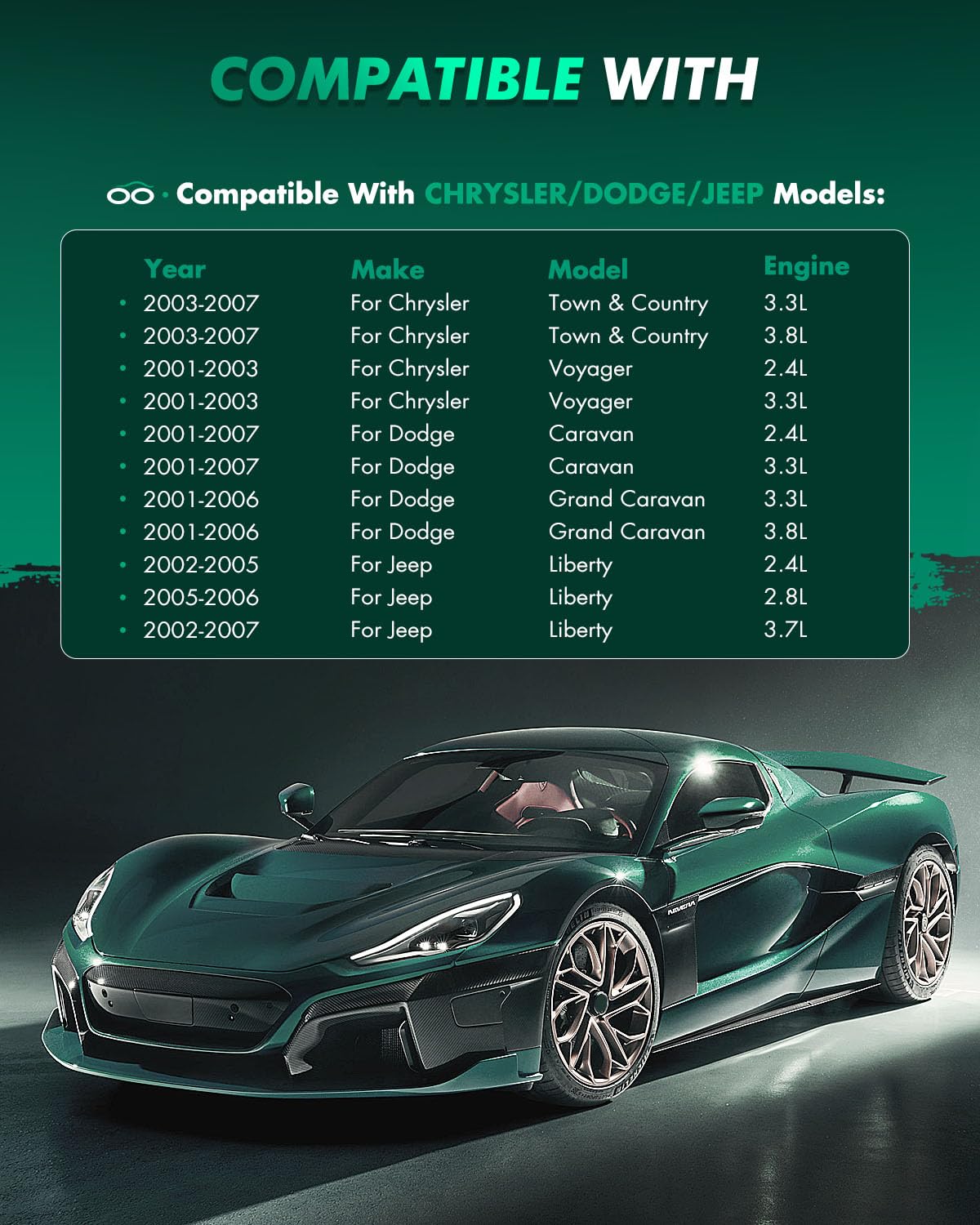 Scitoo D856 Front Ceramic Brake Pads Sets Fit For Chrysler Town & Country 03-07,For Chrysler Voyager 01-03,For Dodge Caravan 01-