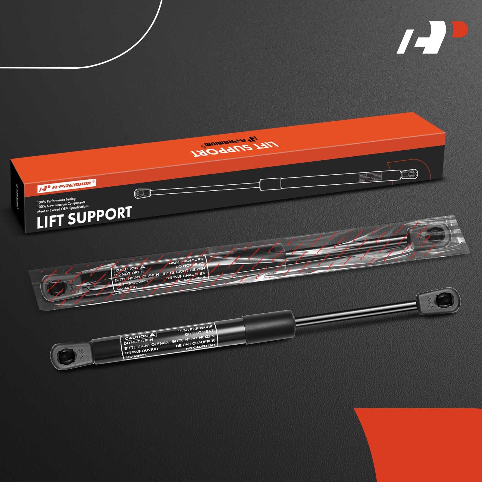 A-Premium Front Hood Lift Supports Struts Shocks Compatible With Jeep Models - Grand Cherokee Wj 1999 2000 2001 2002 2003 2004 S