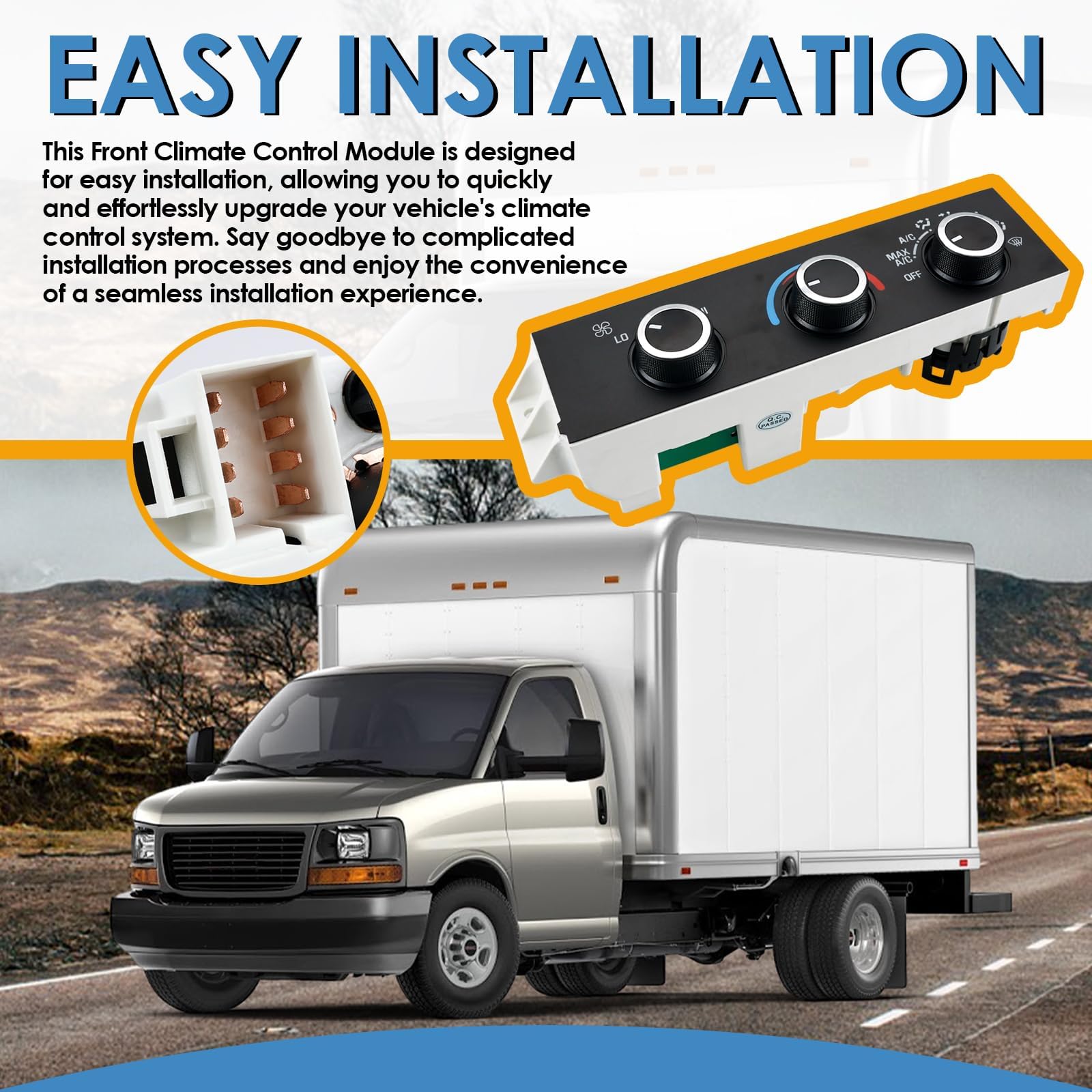 MiCCiKA 599-217 Heater A/C Control Switch,Front Climate Control Module Compatible with 1996-2020 Chevrolet Express 1500 2500 350