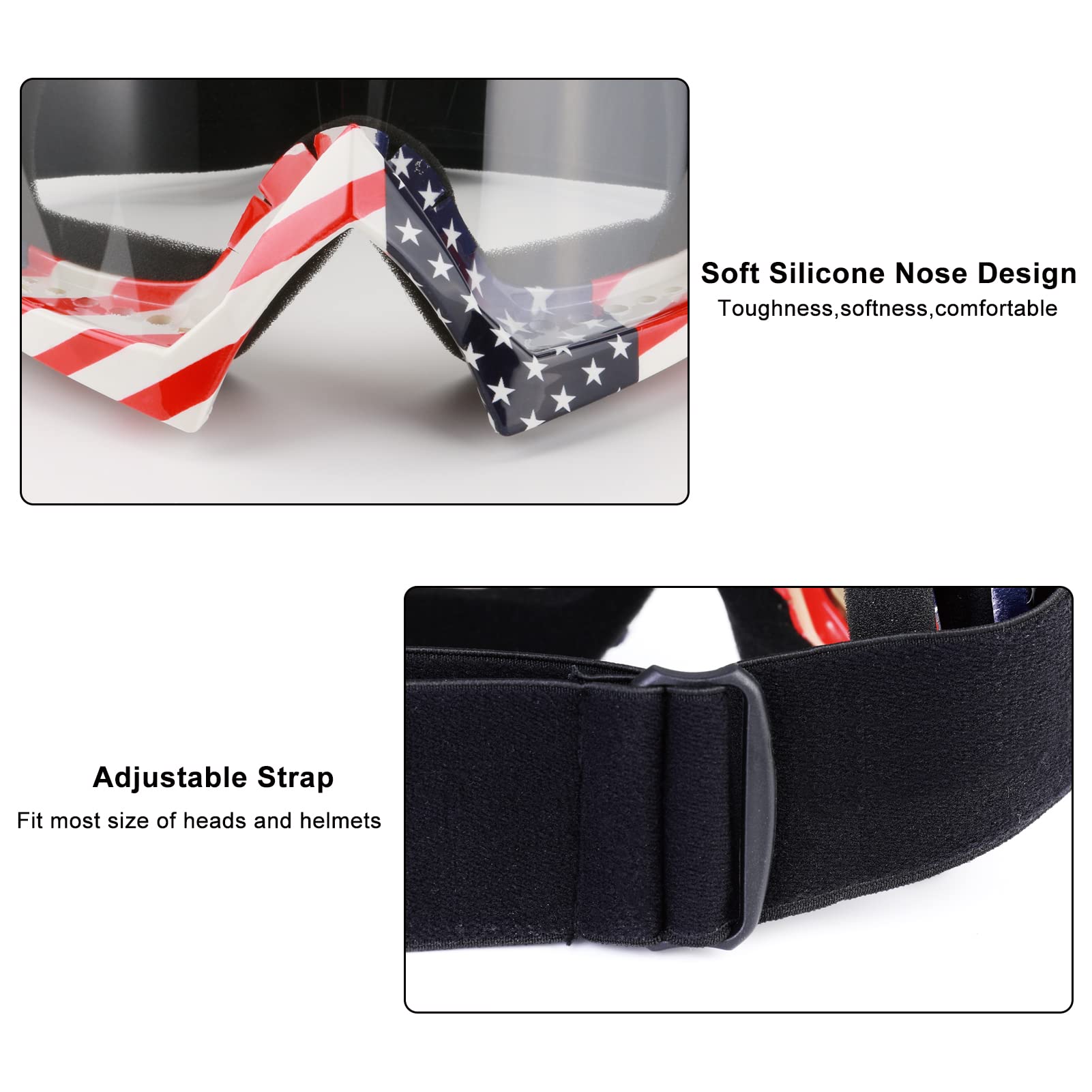 Dirt Bike Motocross Atv Goggles - Anti Uv, Dustproof, Windproof Mx Off Road Motorcycle Goggles For Men, Women, Adult, Youth, Kid