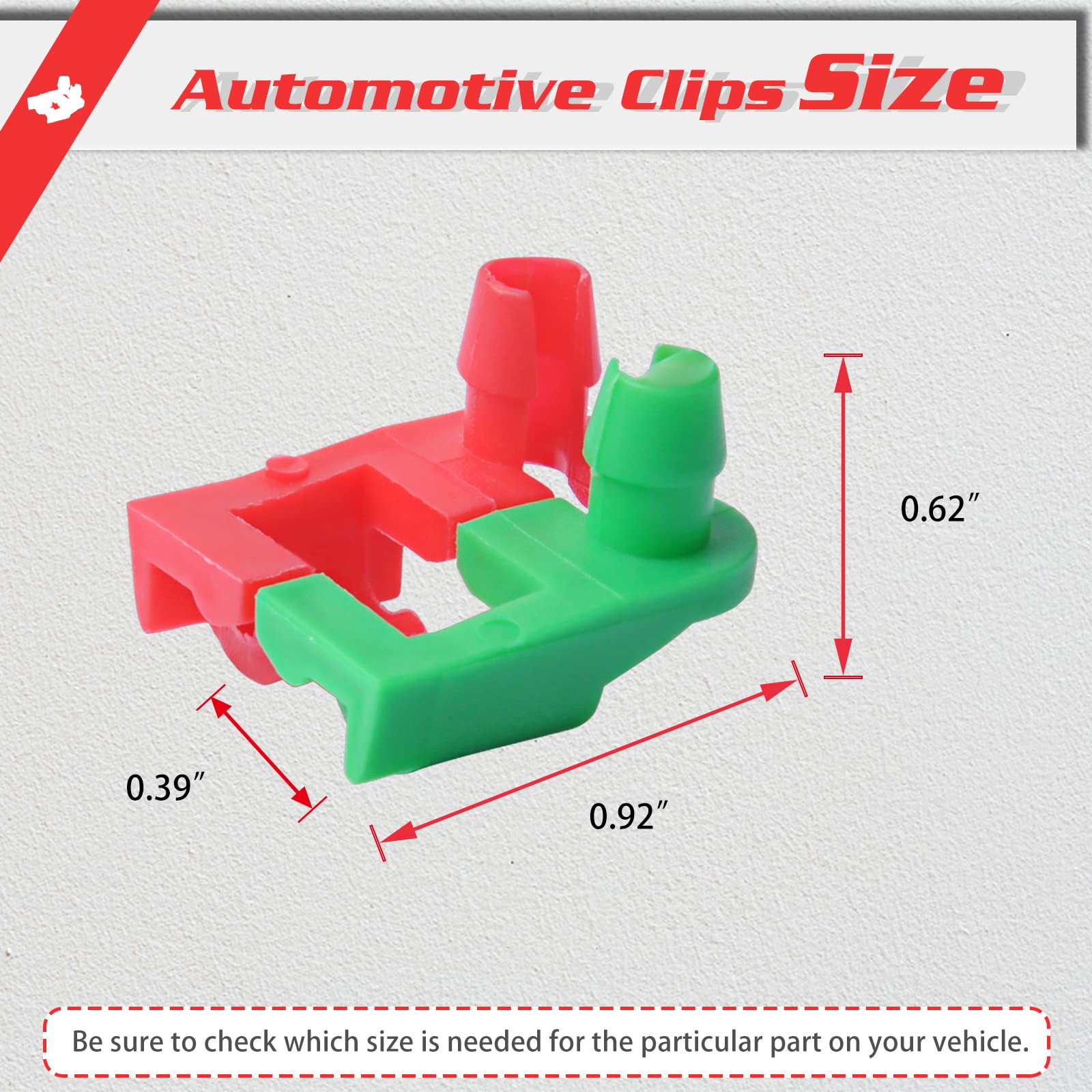 OTUAYAUTO 8PCS Tailgate Handle Clip, Lock Rod Clip Replacement for Chevy Silverado 99-09, GMC Sierra 99-09, Left and Right Side