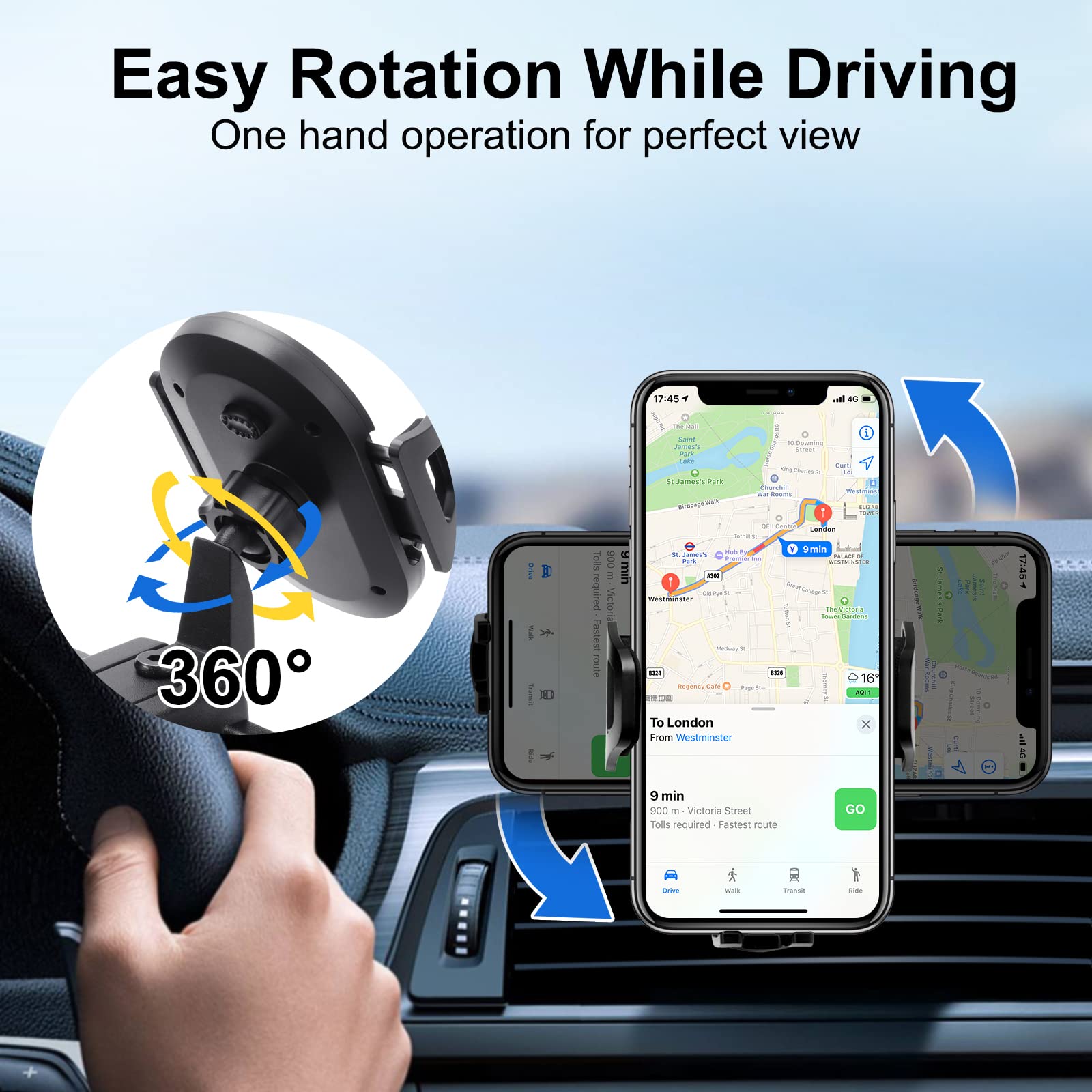 Upgraded Phone Mount For 2018 2019 2020 2021 2022 2023 Jeep Wrangler Jl Jlu & Gladiator Jt, Multi-Mount Phone Holder Dash Tray S