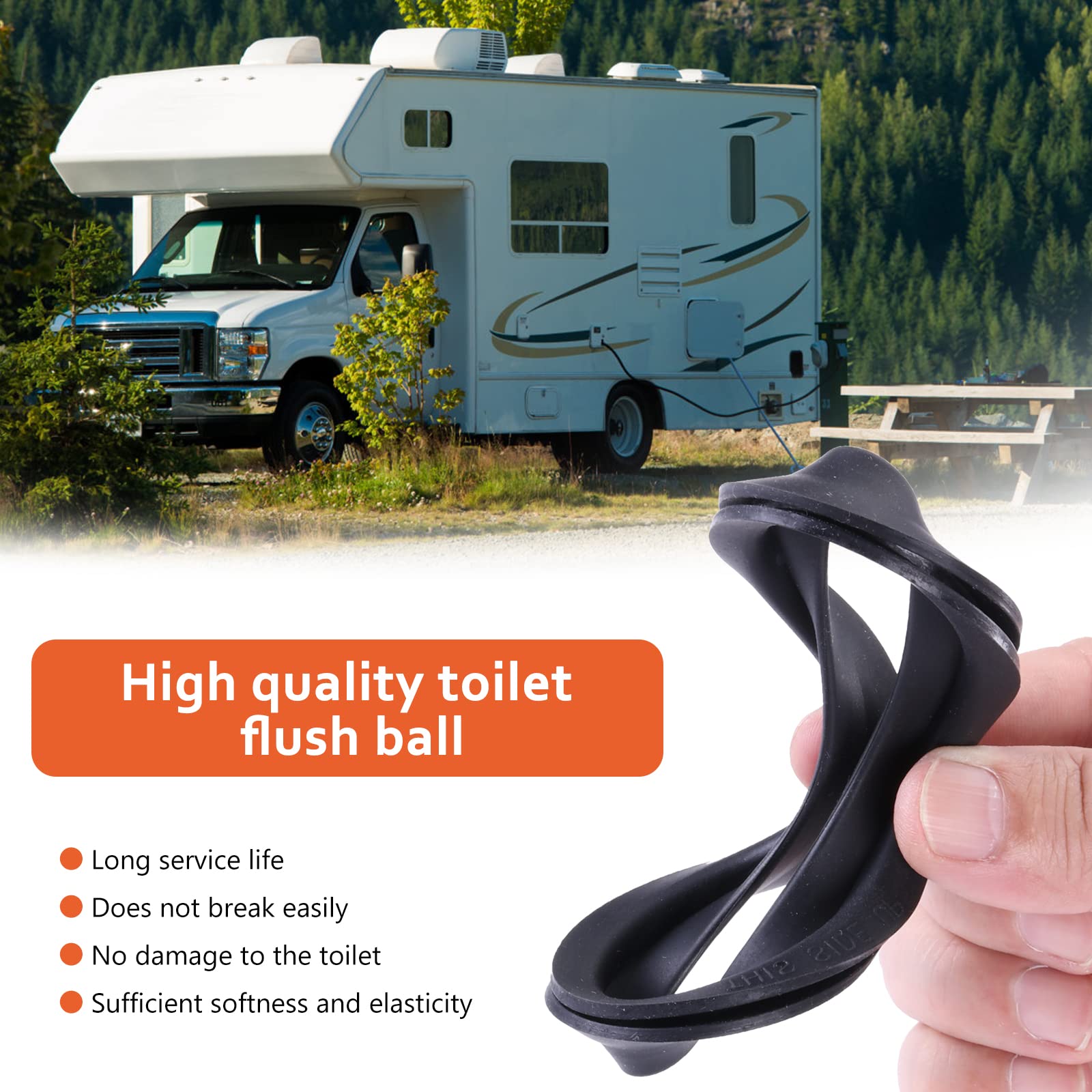 Boeemi Rv Toilet Seal Kit - Replacement 385311658 Flush Ball Seal For 300/310/320 Camperseries, Solves Leakage Problems Between