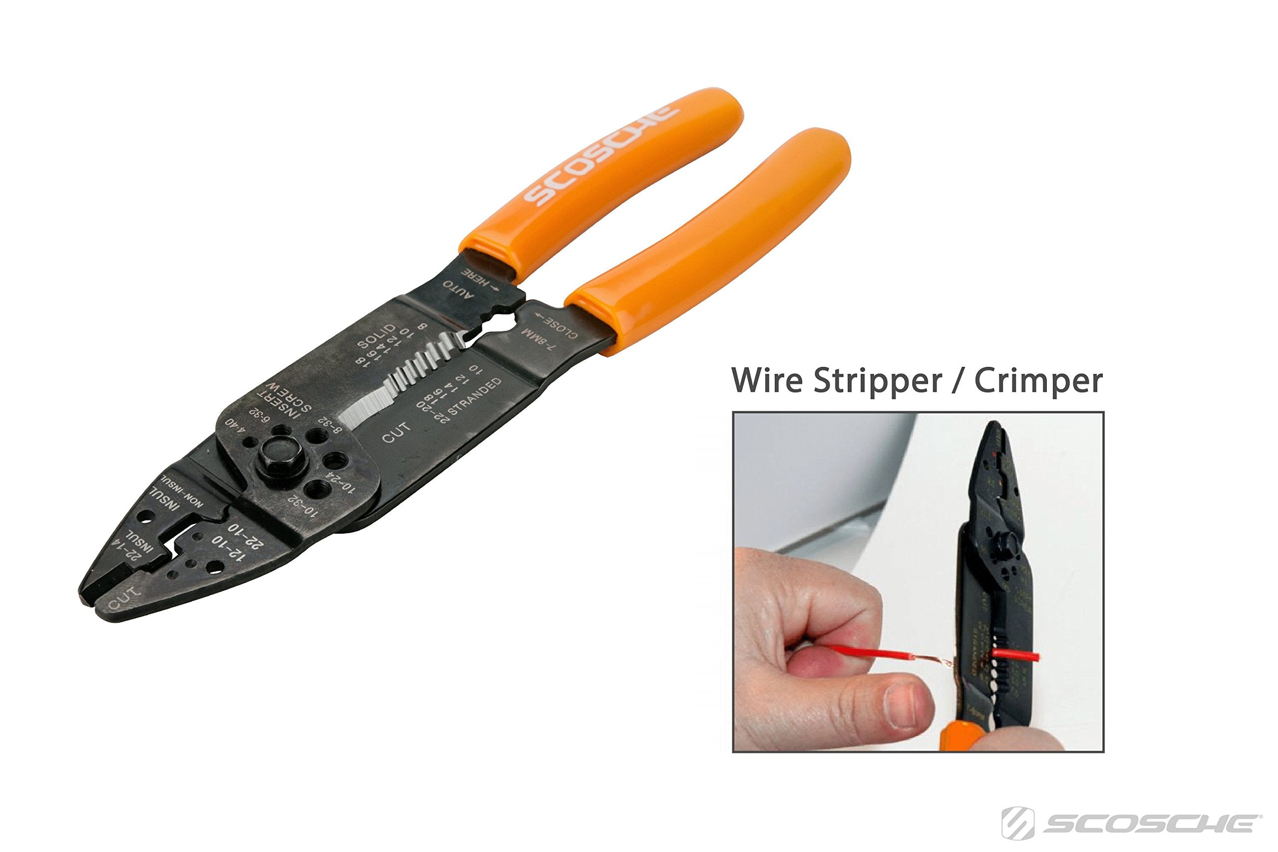 Scosche Tk12A Complete Car Stereo Tool Kit - Professional Automotive Grade Car Audio Installation Set With Bit Driver, No Scratc