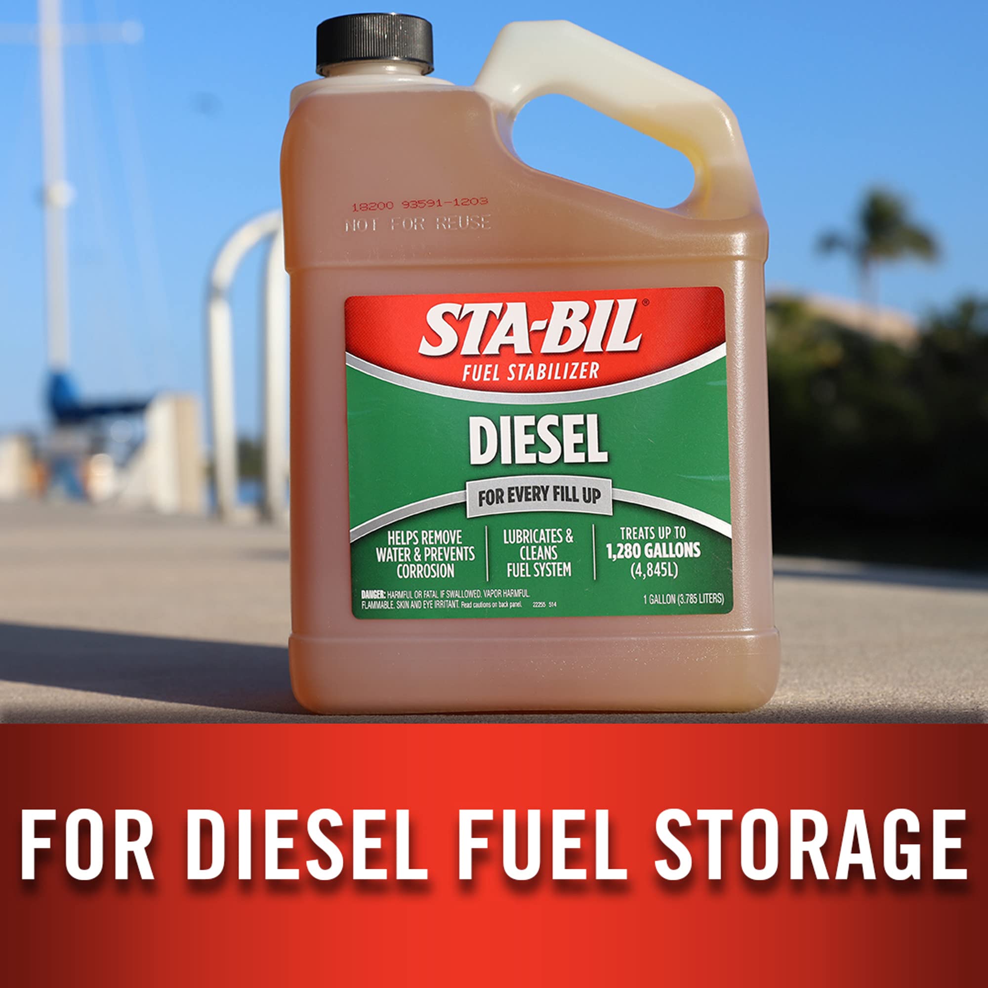 Sta-Bil (22255) Diesel Fuel Stabilizer And Performance Improver - Keeps Diesel Fuel Fresh For Up To 12 Months - Lubricates And C