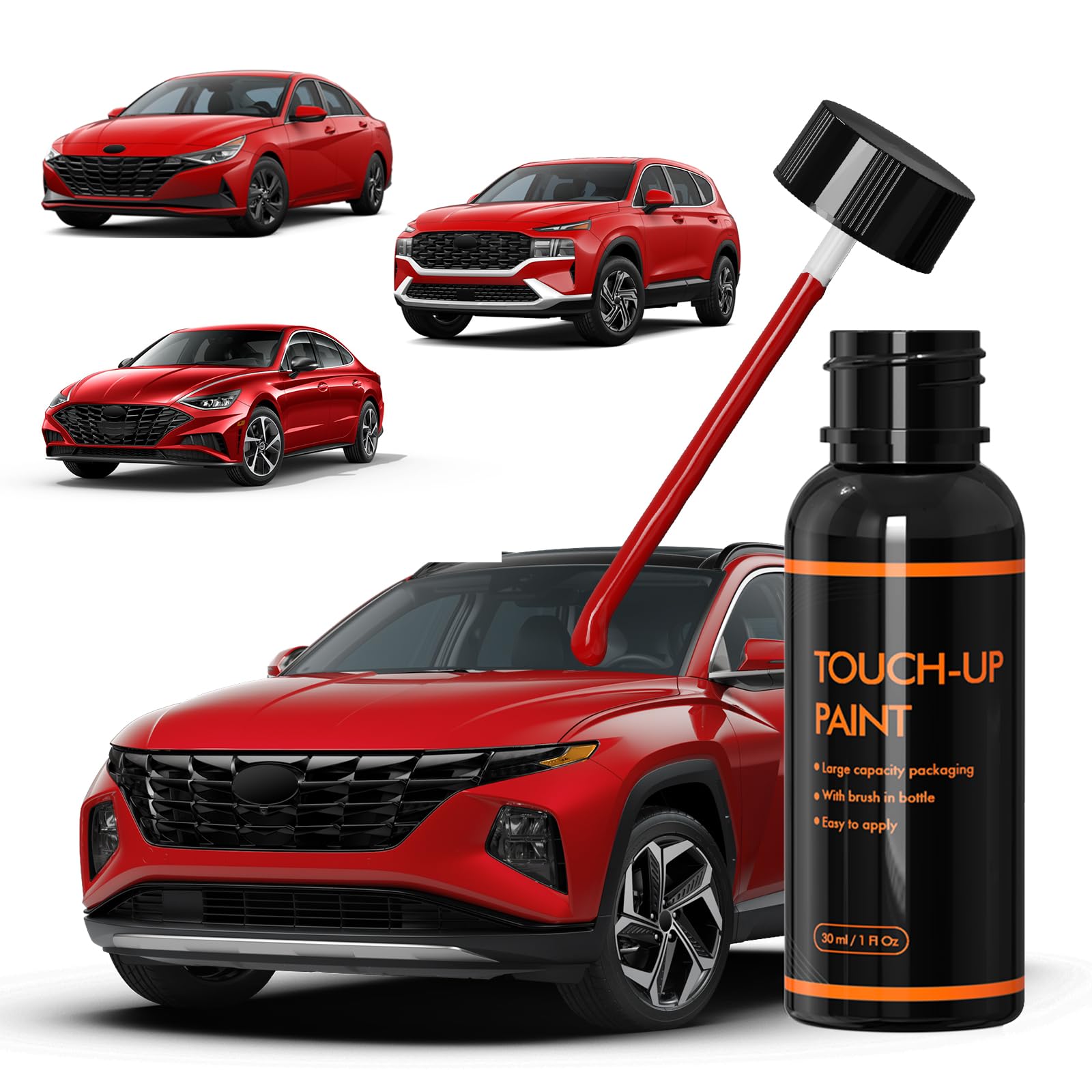 Xtryfun Y2E Calypso Red Touch Up Paint For Hyundai, Diy Car Paint Scratch Repair Kit, Automotive Paint, Quick & Easy Fix Scratch