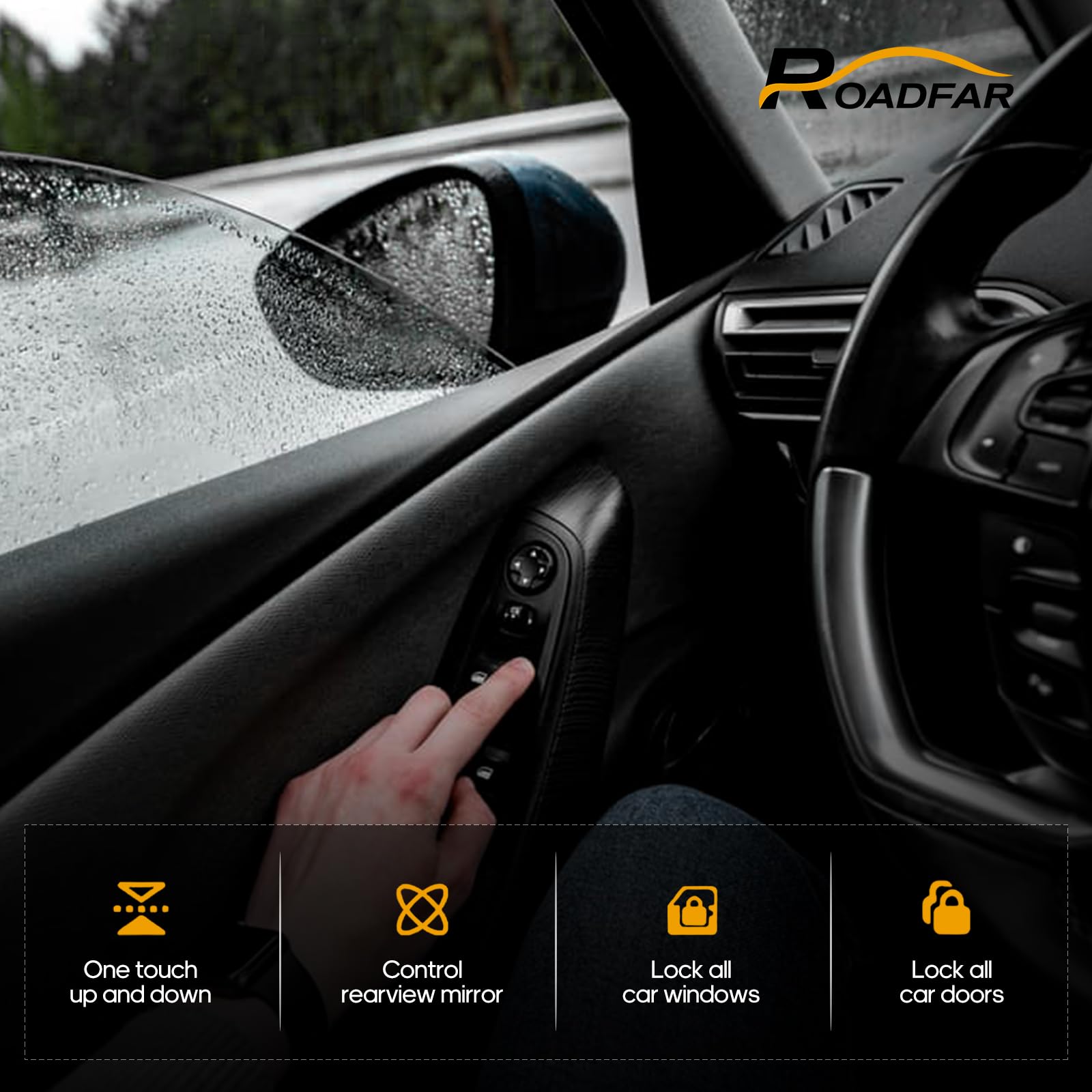 Roadfar Window Switch Power Window Switch Master Control Power Window Switch Front Driver Side Replacement Parts Fits For 2000-2002 Chevrolet 2000-2002 Gmc 15062650